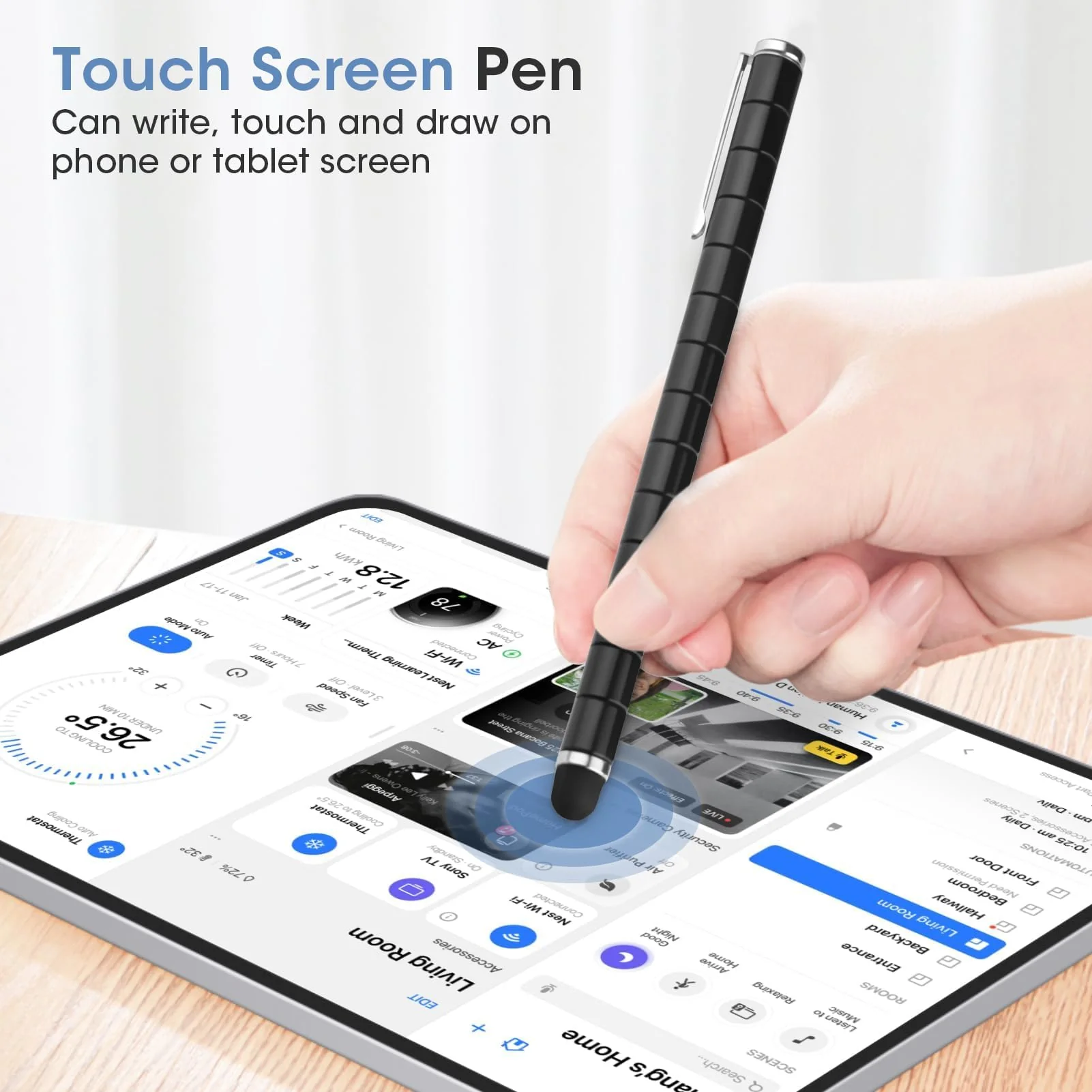 GlasFlength Magnetstift Fidget Pen, Lustige Magnet Stift Schwarz Magnetischer Kugelschreiber Gravity Pen Geschenke Coole Gadgets für Männer Frauen Kinder Teenager Weihnachten Geburtstagsgeschenk - Image 5