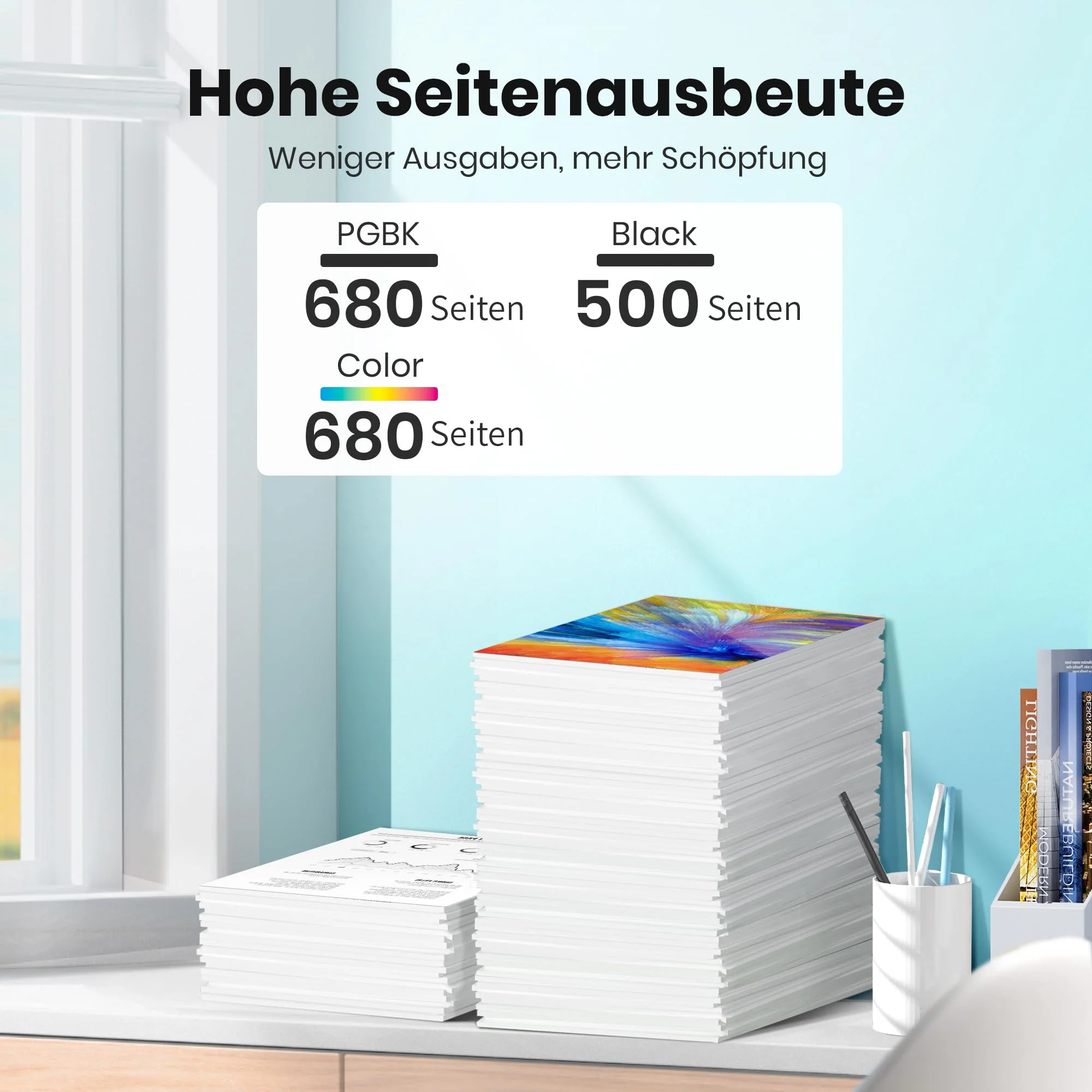Glliter 570XL 571XL Patronen für Canon TS5050 Druckerpatronen für Canon TS 5050 Kompatibel mit Canon PIXMA TS5050 MG5750 TS5055 TS5000 TS5053 TS6050 für Canon Druckerpatronen 570 571 (20er-Pack) - Image 4