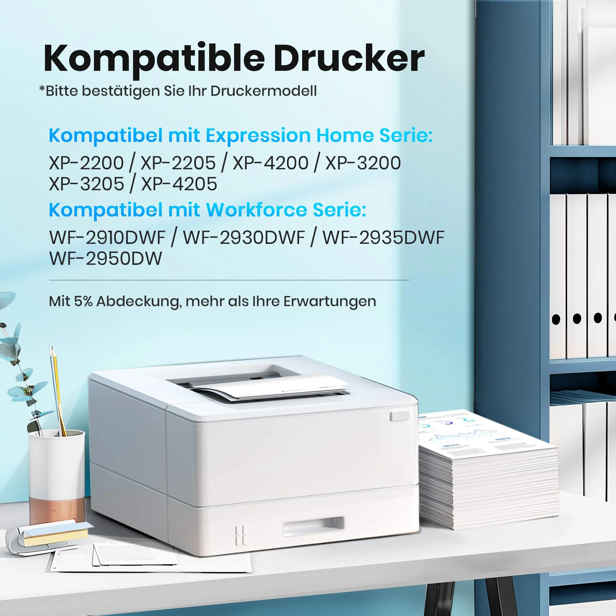 Glliter 604XL Patronen für Epson 604 Patronen für Epson 604 XL für Epson XP 3200 Druckerpatronen Kompatibel mit Epson Expression Home XP 4200 XP-2205 XP-3205 XP-4205 Workforce WF-2930 WF-2935 - Image 6