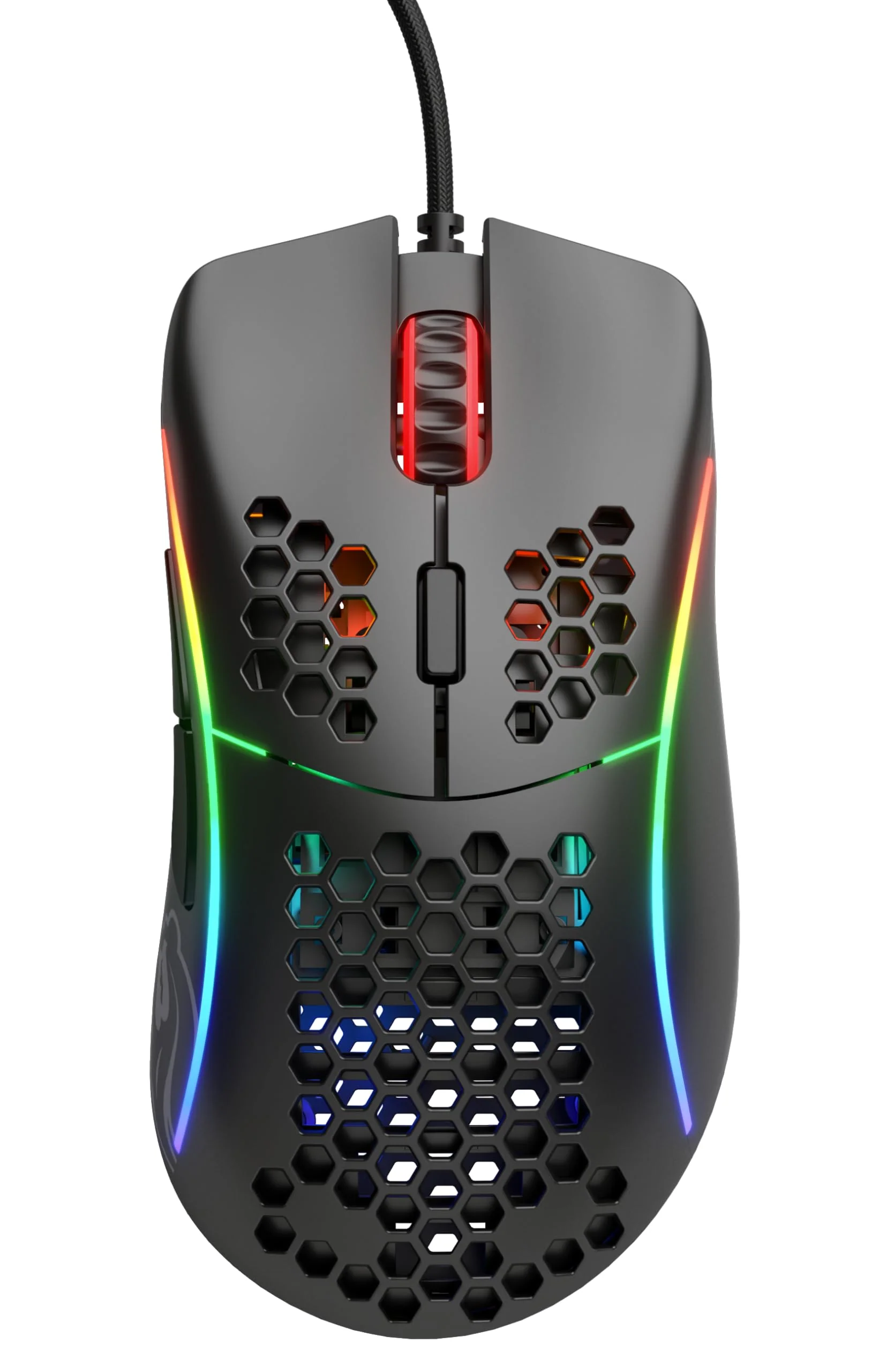 Glorious Gaming Model D Wired Gaming Mouse – superleichtes Wabendesign mit 68 g, RGB-Beleuchtung, ergonomisch, Pixart 3360 Sensor, Omron-Schaltern, PTFE-Füße, 6 Tasten – Mattschwarz - Image 2