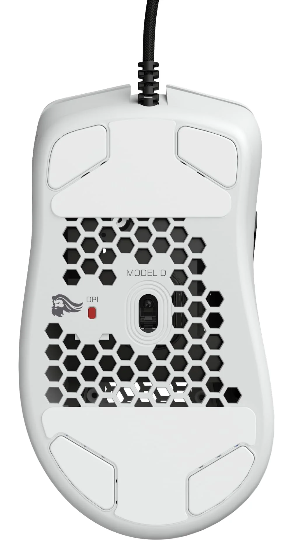 Glorious Gaming Model D Wired Gaming Mouse – superleichtes Wabendesign mit 68 g, RGB-Beleuchtung, ergonomisch, Pixart 3360 Sensor, Omron-Schaltern, PTFE-Füße, 6 Tasten – Mattweiß - Image 3