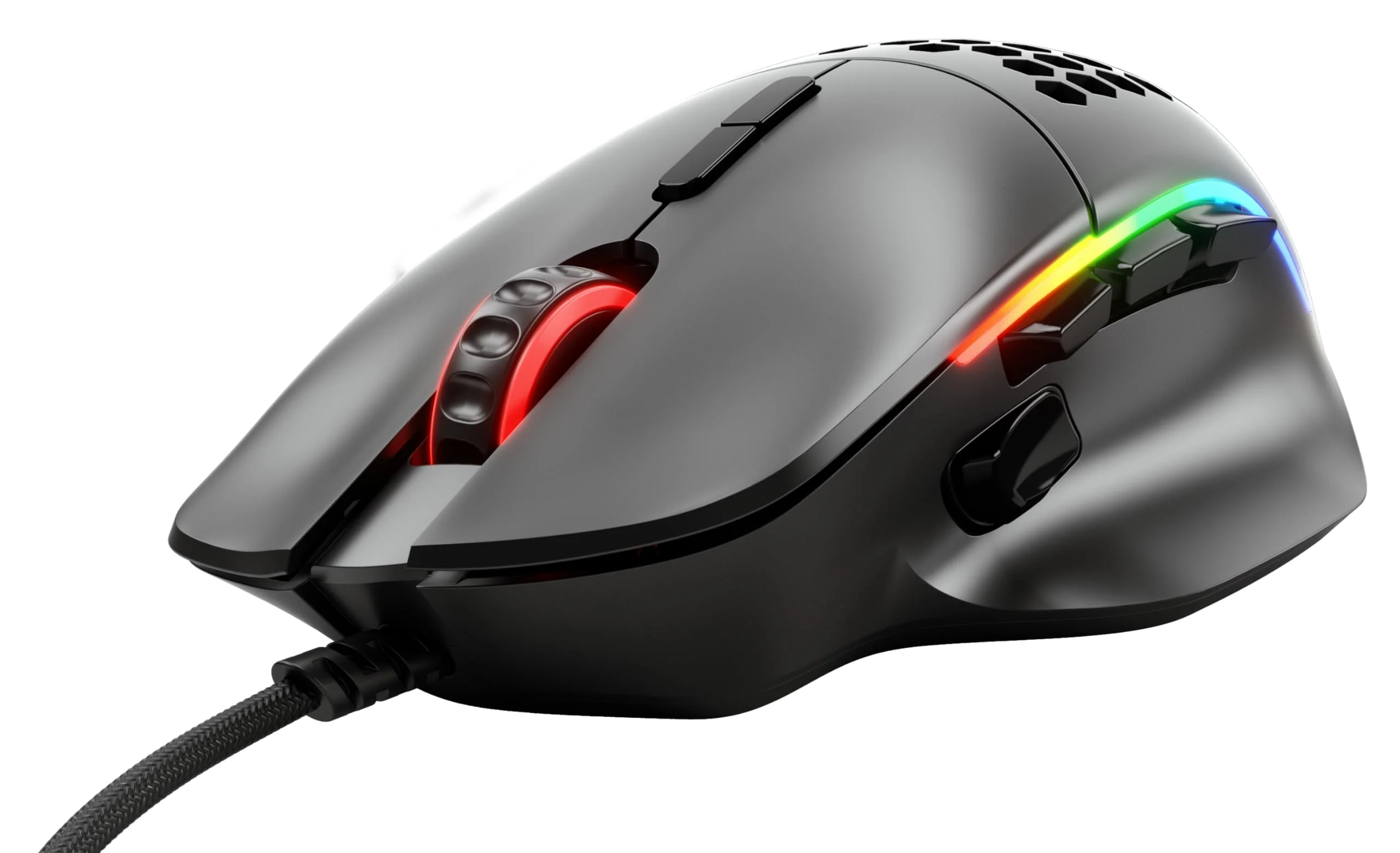 Glorious Gaming Model I Wired Gaming Mouse – superleichte 69 g, 2 tauschbare Tasten, RGB, PTFE-Füße, 9 programmierbare Tasten, seitliche Daumenablage – Schwarz - Image 2