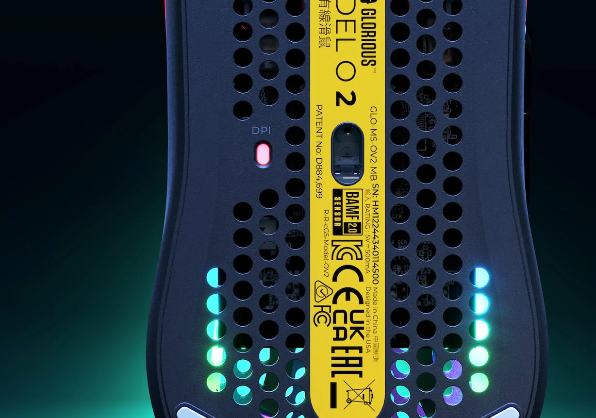 Glorious Gaming Model O 2 Wired Gaming Mouse – ultraleichte 59 g, FPS, 26.000 DPI, Motion-Sync, auf 80 Mio. Klicks ausgelegte Schalter, 6 programmierbare Tasten, beidhändig, RGB, PTFE-Füße – Schwarz - Image 10