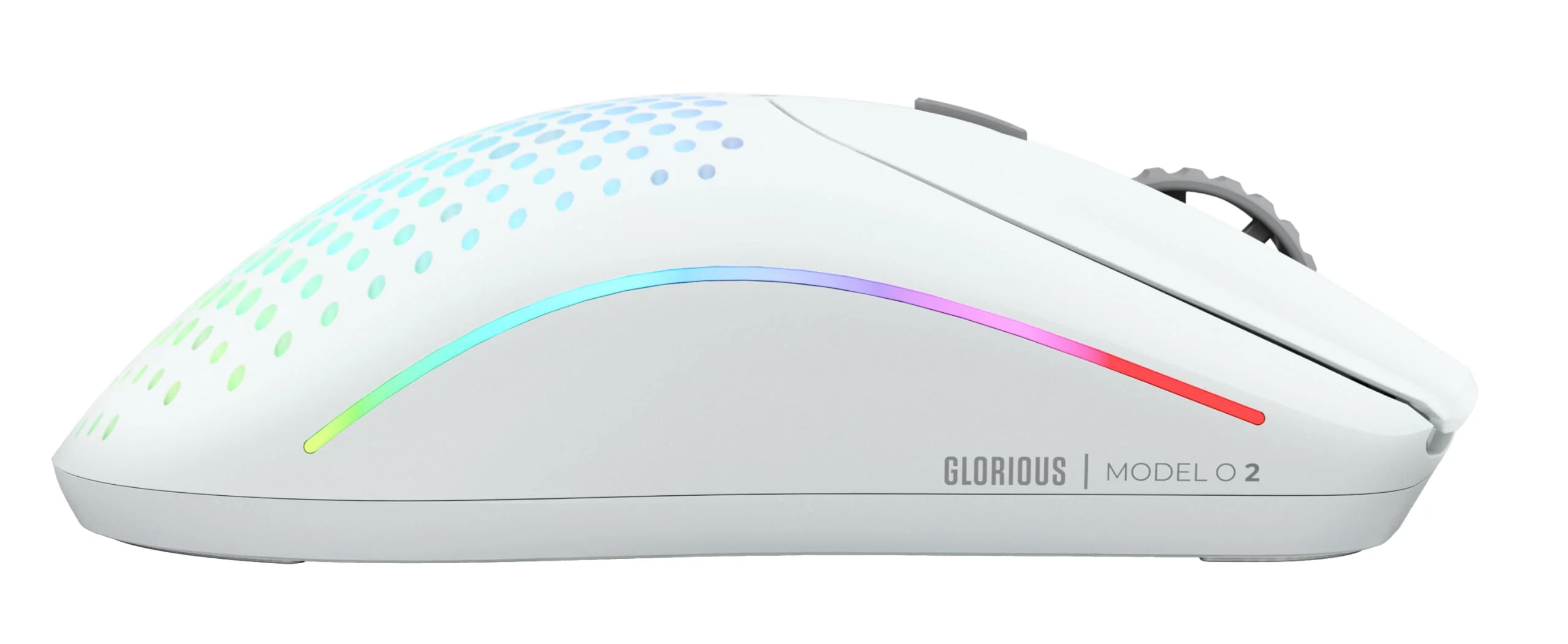 Glorious Gaming Model O 2 Wireless Gaming Mouse – 2,4 GHz & Bluetooth hybrid, superleichte 68 g, lange Akkulaufzeit, 26 k BAMF 2.0 Sensor, RGB-Beleuchtung, beidhändig, 6 Tasten, PTFE-Füße – Weiß - Image 7