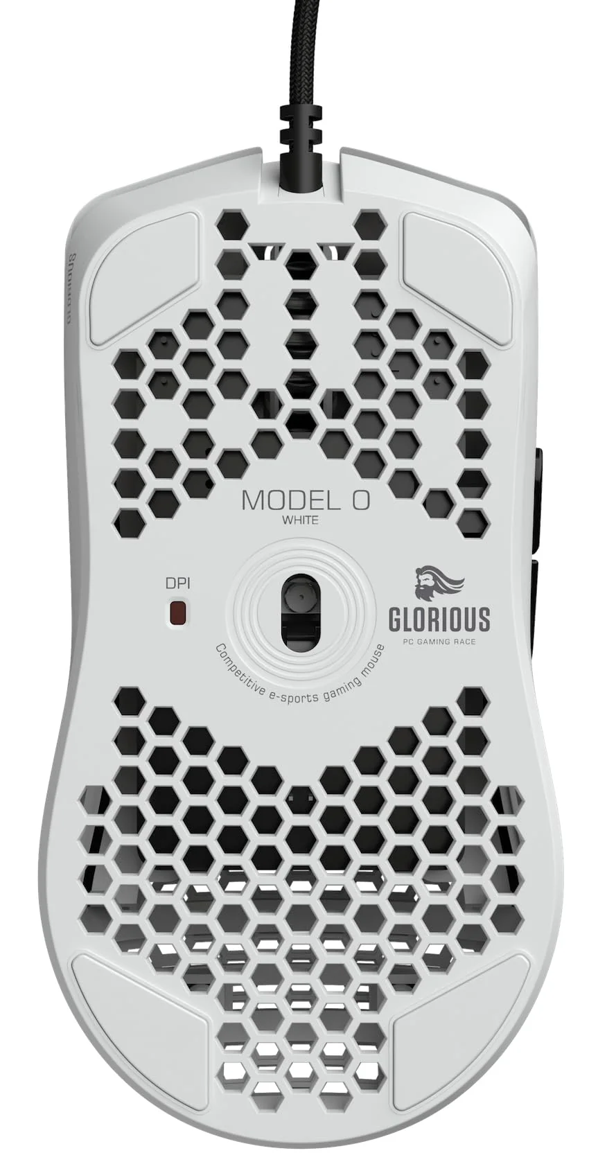 Glorious Gaming Model O Wired Gaming Mouse – superleichtes Wabendesign mit 67 g, RGB-Beleuchtung, Pixart 3360 Sensor, Omron-Schaltern, beidhändig – Mattweiß - Image 8