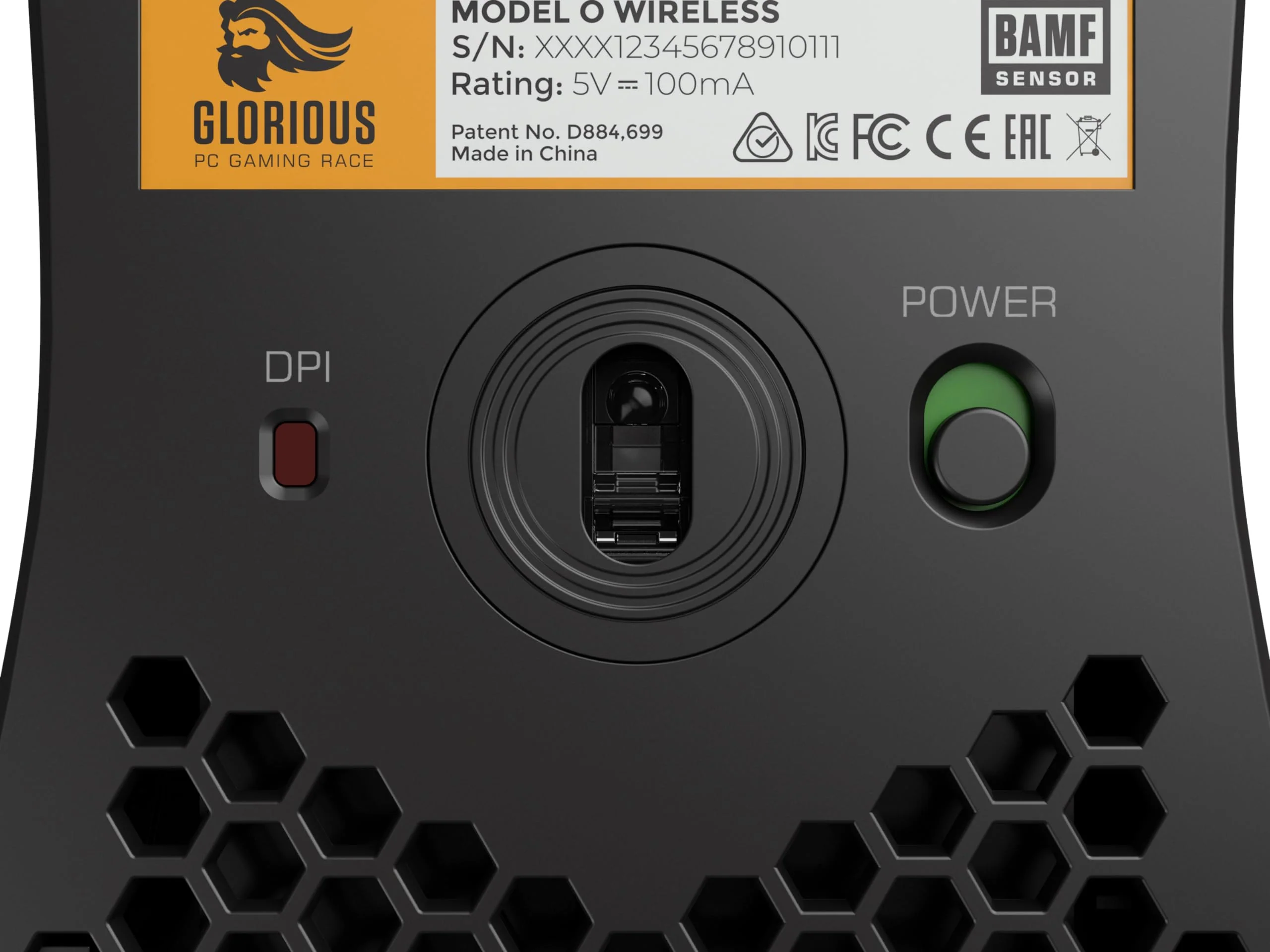 Glorious Gaming Model O Wireless Gaming Mouse – Superleichte 69 g, Wabendesign, RGB-Beleuchtung, beidhändig, verzögerungsfreier 2,4-GHz-Funk, bis zu 71 Stunden Akku – Mattschwarz - Image 8