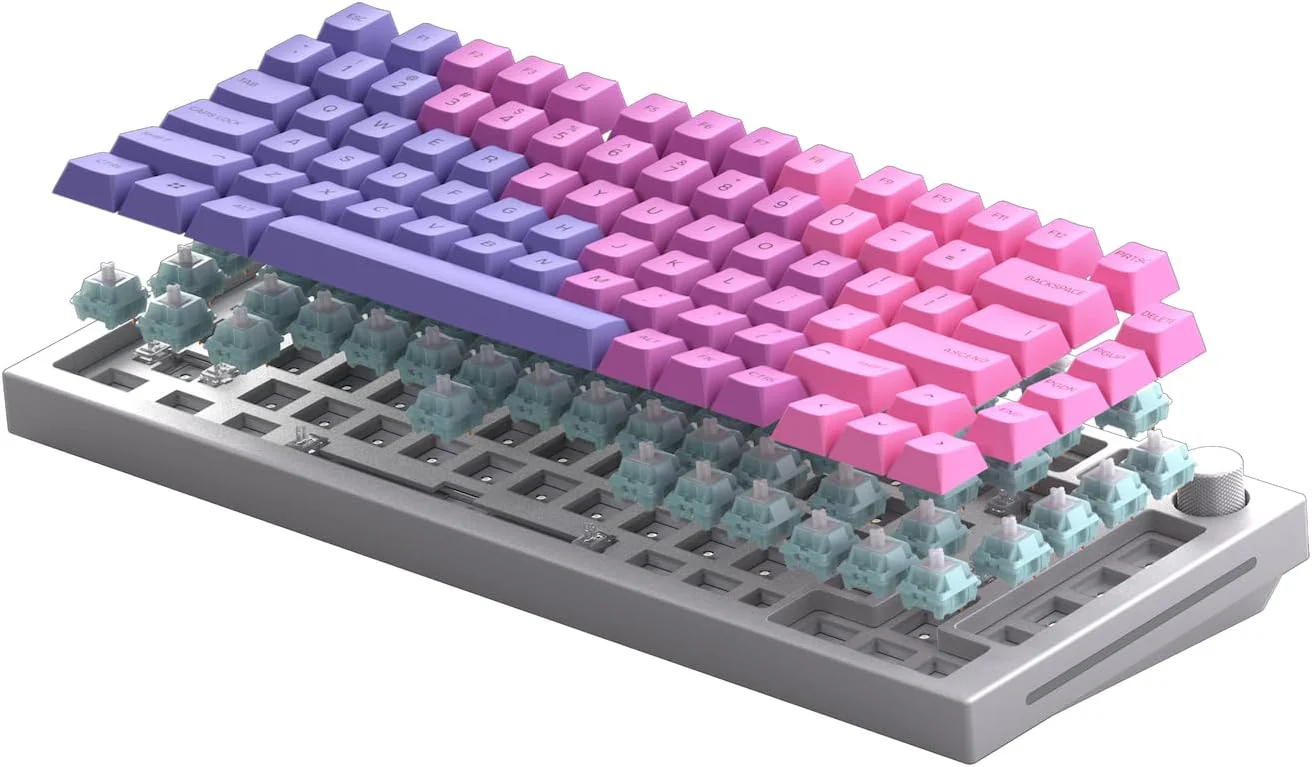 Glorious Pc Gaming Race GMMK Pro - 75% TKL Modular Gaming Keyboard Mechanical mit RGB Beleuchtung - Vollständige Anpassung auf Dichtungen montiert - Barebones (ISO-Layout, Weiß) - Image 4