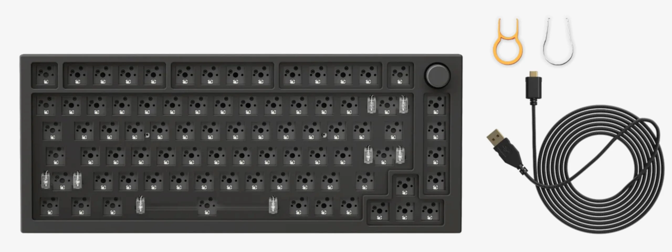 Glorious PC Gaming Race GMMK Pro Black Slate 75% TKL Tastatur - Barebone, ANSI-Layout, schwarz - Image 12
