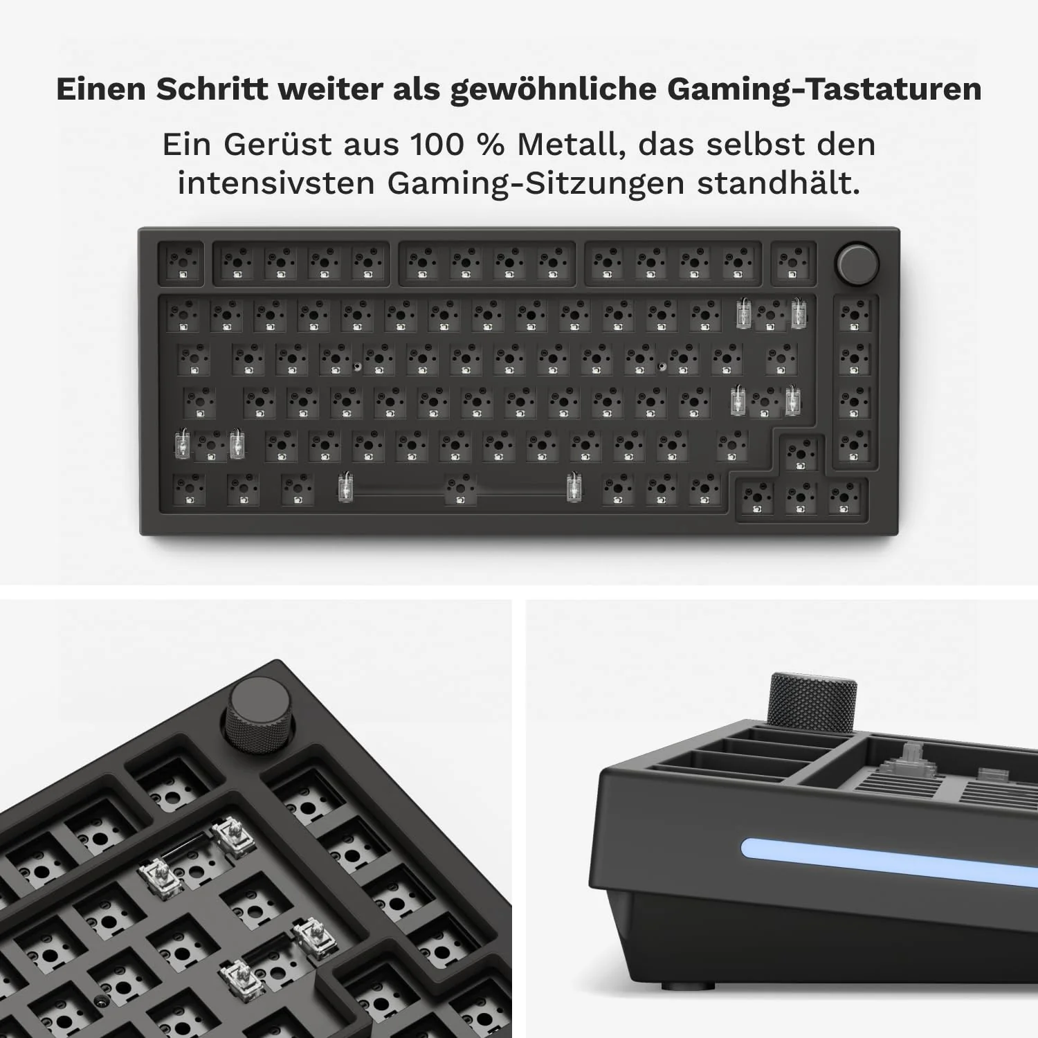 Glorious PC Gaming Race GMMK Pro Black Slate 75% TKL Tastatur - Barebone, ANSI-Layout, schwarz - Image 14