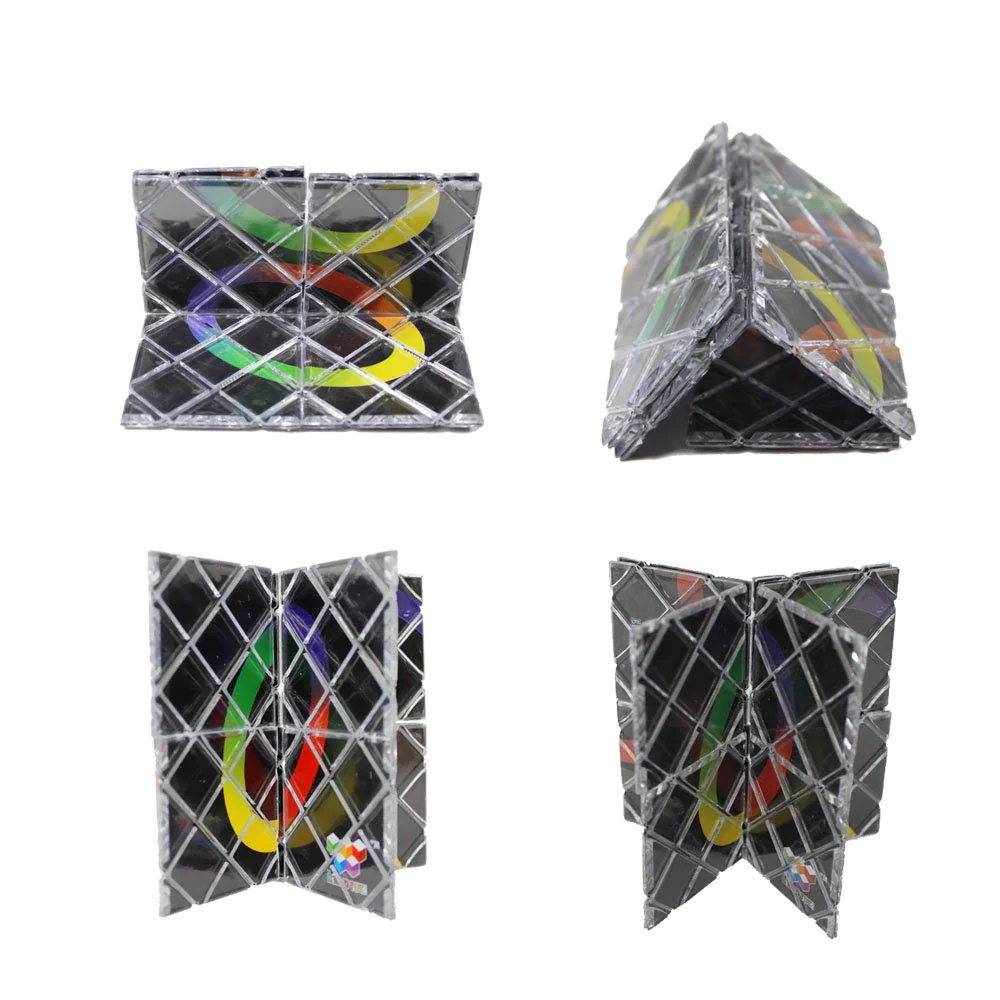 Gobus MoZhi LingAo 8 Panels 3 Ringe Black Magic Klapp Puzzle Cube Twisty Spielzeug für Kinder Jugendliche Erwachsene - Image 5