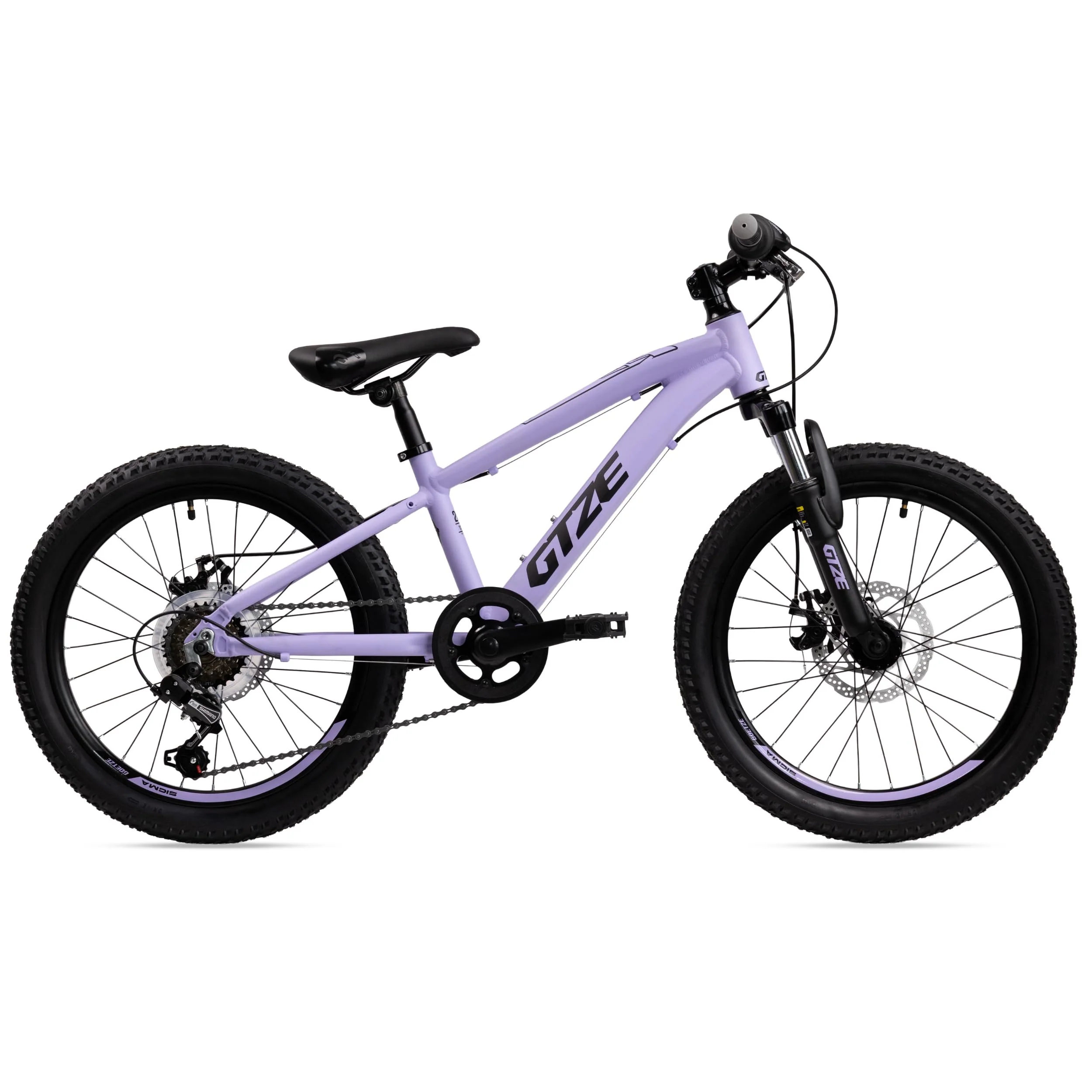 Goetze Sigma 20 x 2.10 Zoll Kinderfahrrad | MTB Hardtail | 6-Gang Kettenschaltung mit Drehgriff | Mechanische Scheibenbremsen | Aluminiumrahmen 11" | Federgabel | ab 115 cm Körpergröße - Image 7
