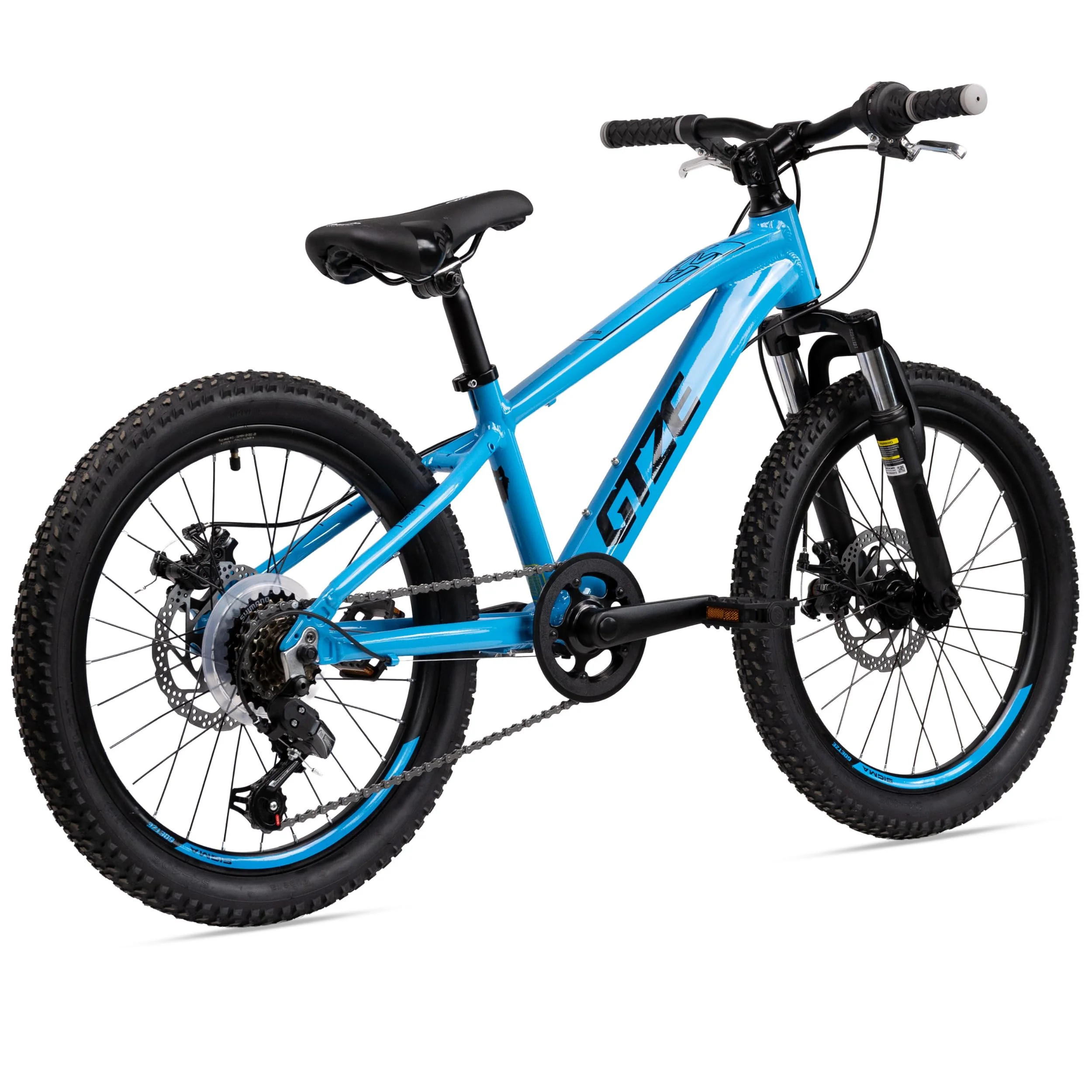 Goetze Sigma 20 x 2.10 Zoll Kinderfahrrad | MTB Hardtail | 6-Gang Kettenschaltung mit Drehgriff | Mechanische Scheibenbremsen | Aluminiumrahmen 11" | Federgabel | ab 115 cm Körpergröße - Image 6