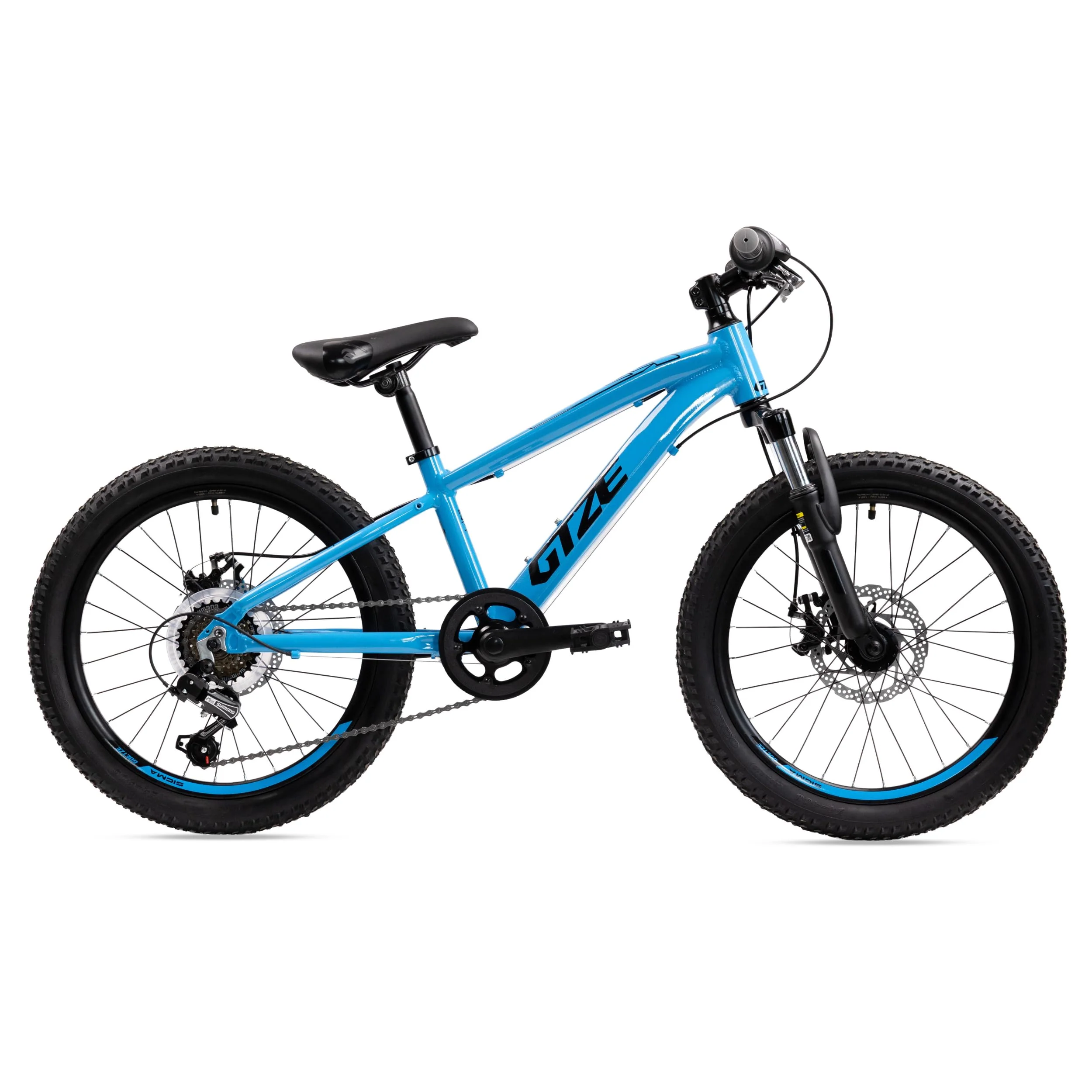 Goetze Sigma 20 x 2.10 Zoll Kinderfahrrad | MTB Hardtail | 6-Gang Kettenschaltung mit Drehgriff | Mechanische Scheibenbremsen | Aluminiumrahmen 11" | Federgabel | ab 115 cm Körpergröße - Image 7