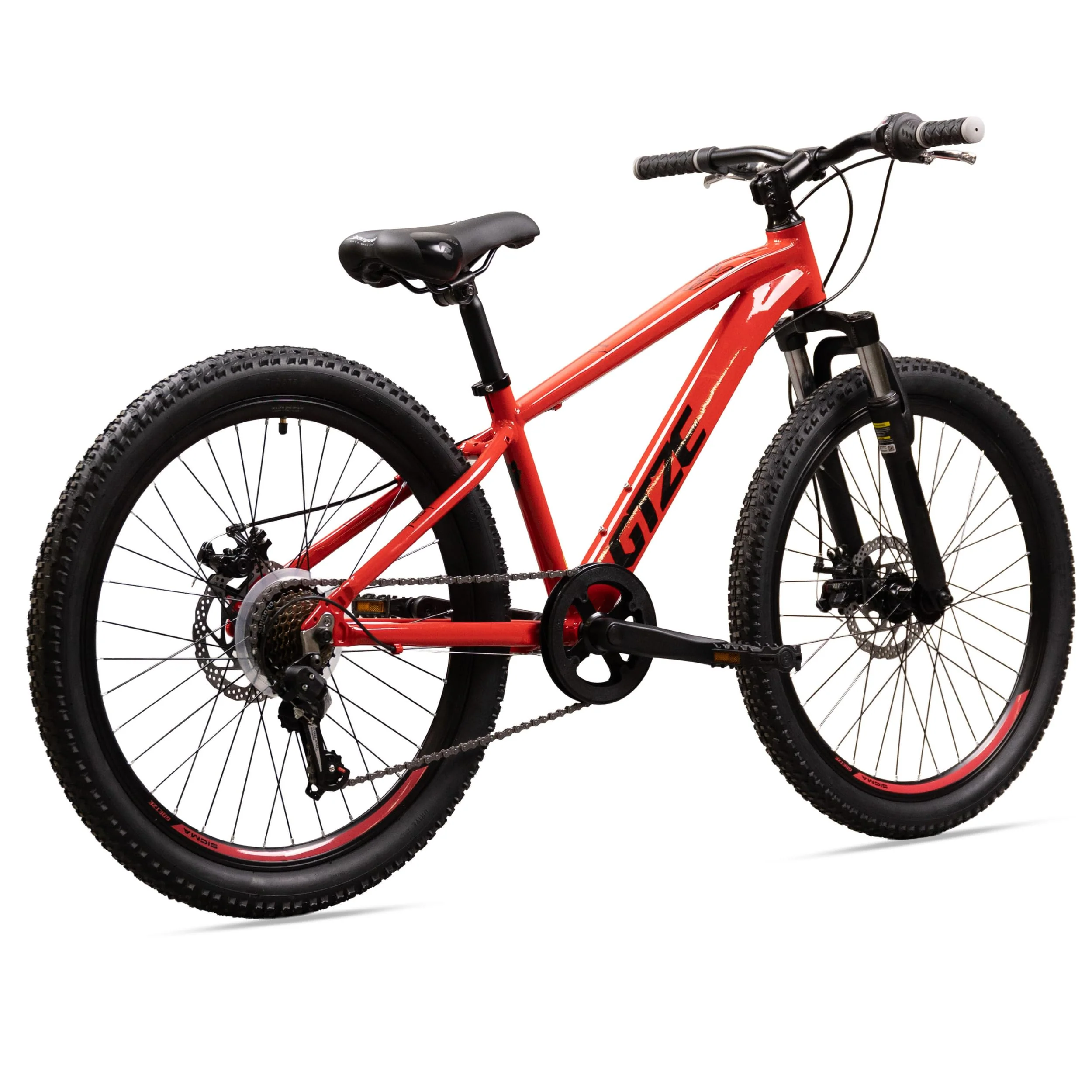 Goetze Sigma 26 x 2.10 Zoll Jugendfahrrad | MTB Hardtail | 7-Gang Kettenschaltung mit Drehgriff | Mechanische Scheibenbremsen | Aluminiumrahmen 15" | Federgabel | ab 145 cm Körpergröße - Image 6