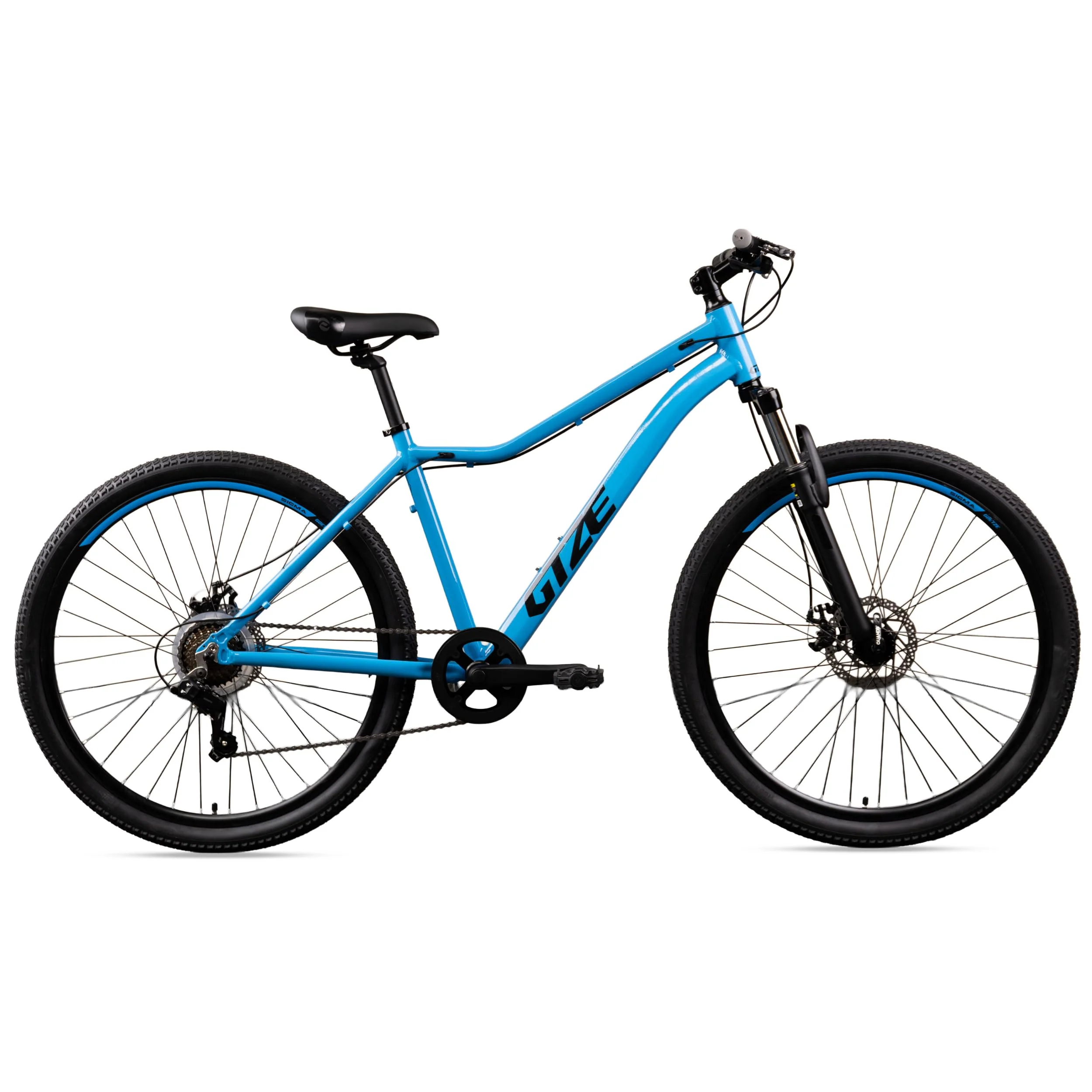 Goetze Sigma 27,5 x 2.10 Zoll Fahrrad für Jugendliche & Erwachsene | MTB Hardtail | 7-Gang Kettenschaltung | Mechanische Scheibenbremsen | Aluminiumrahmen 17" | Federgabel | ab 165 cm Körpergröße - Image 7