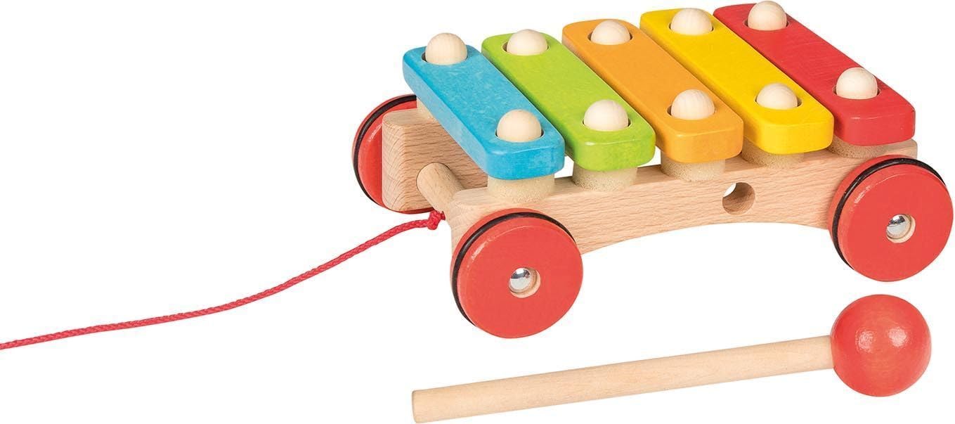 Goki Xylophon mit Rädern: 16,5 x 12 x 5,5 cm, Holz, per Stück