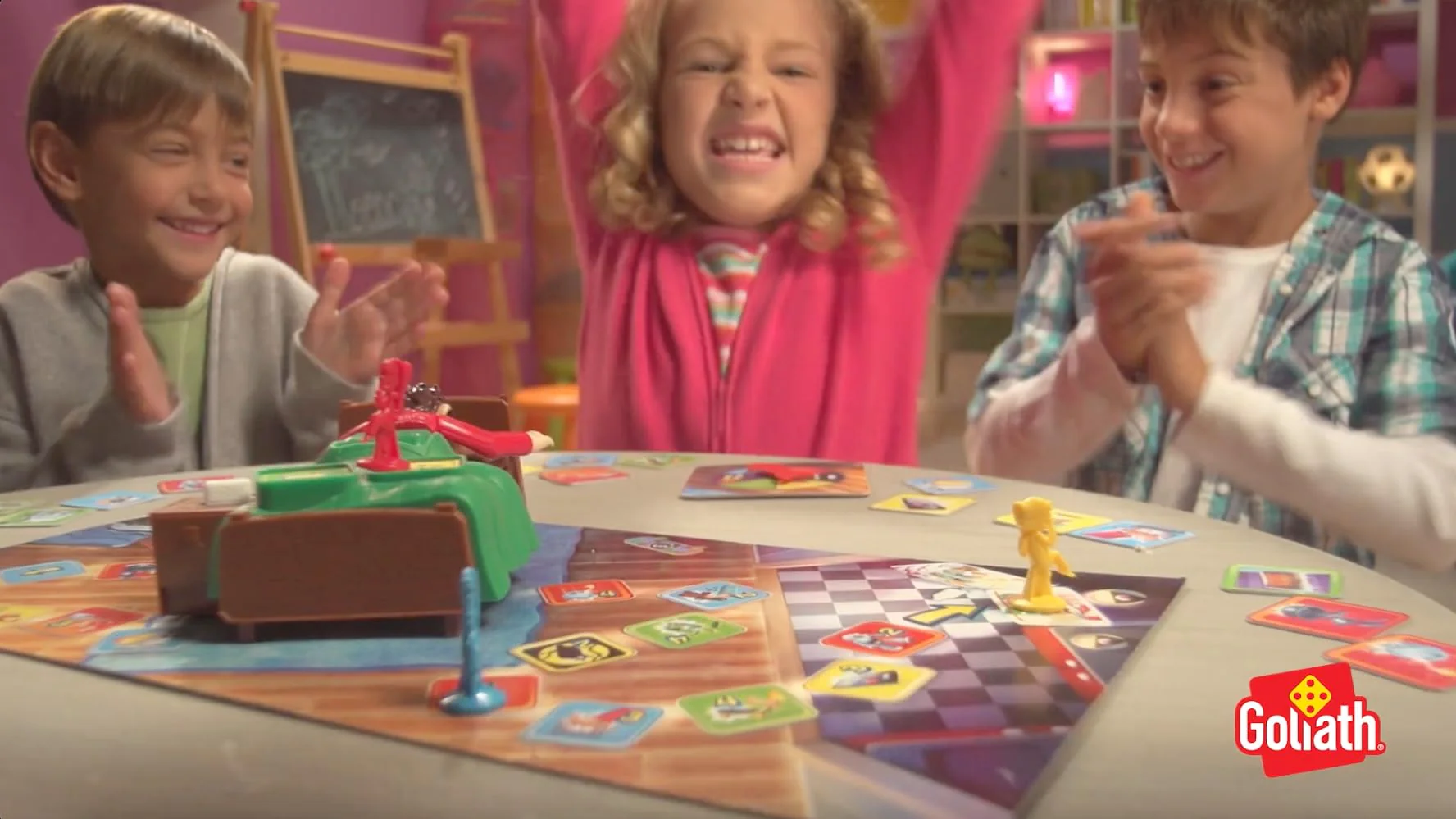 Goliath - LASS PAPA PENNEN - Kinderspiele ab 5 Jahren und 2 bis 4 Spieler - Gesellschaftsspiel für Junge und Mädchen voller Aufregung und Spaß mit Eindeutigen Anleitungen, Blau - Image 3