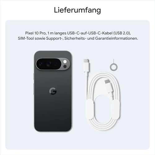 Google Pixel 10 Pro – Android-Smartphone ohne SIM-Lock, mit Gemini, Dreifach-Rückkamerasystem, mehr als 24 Stunden Akkulaufzeit und 6,3 Zoll großem Super Actua-Display – Porcelain, 128GB - Image 5