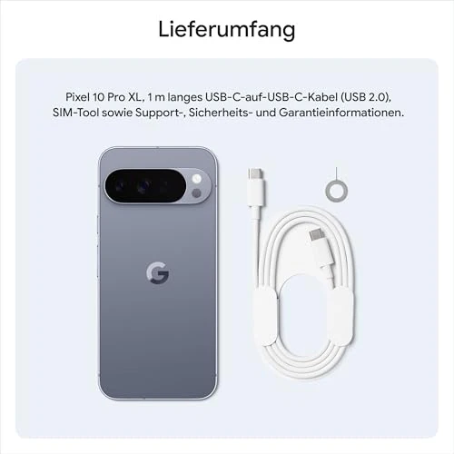 Google Pixel 10 Pro XL – Android-Smartphone ohne SIM-Lock, mit Gemini, Dreifach-Rückkamera, mehr als 24 Stunden Akkulaufzeit und 6,8 Zoll großem Super Actua-Display – Moonstone, 512GB - Image 5