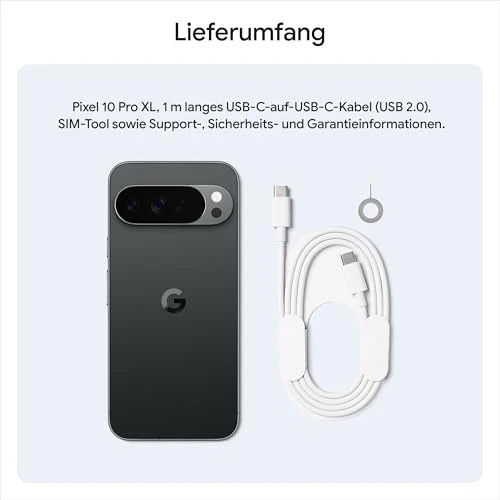 Google Pixel 10 Pro XL – Android-Smartphone ohne SIM-Lock, mit Gemini, Dreifach-Rückkamera, mehr als 24 Stunden Akkulaufzeit und 6,8 Zoll großem Super Actua-Display – Porcelain, 512GB - Image 5
