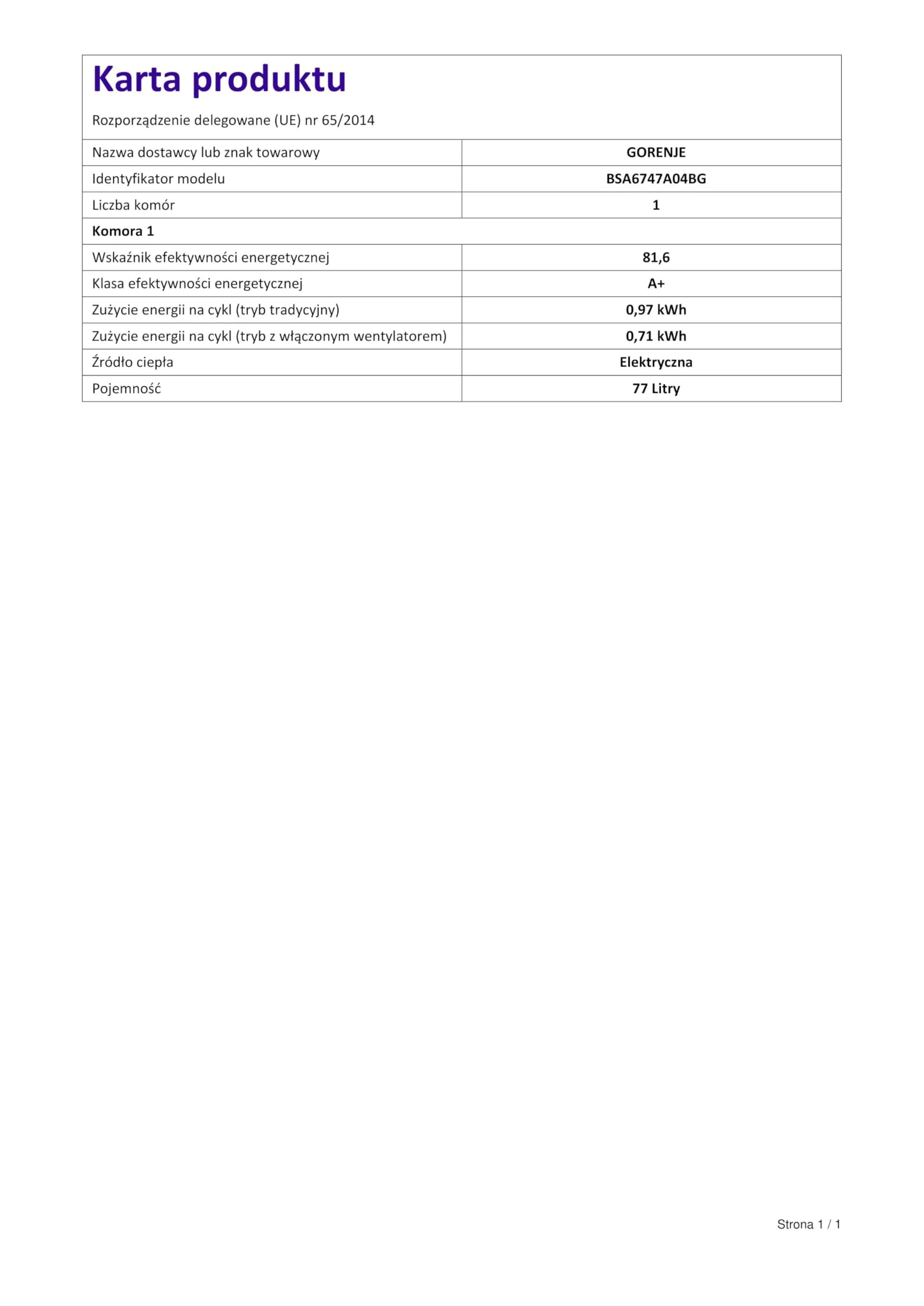 Gorenje 738009 OptiBake Advanced BSA 6747 A04BG Einbau-Backofen / 77L / Heißluft/AutoBake/Touch Bedienung/Bratenthermometer/GentleClose & Open/SteamAssist/StepBake/PizzaMode 300°C/schwarz - Image 14