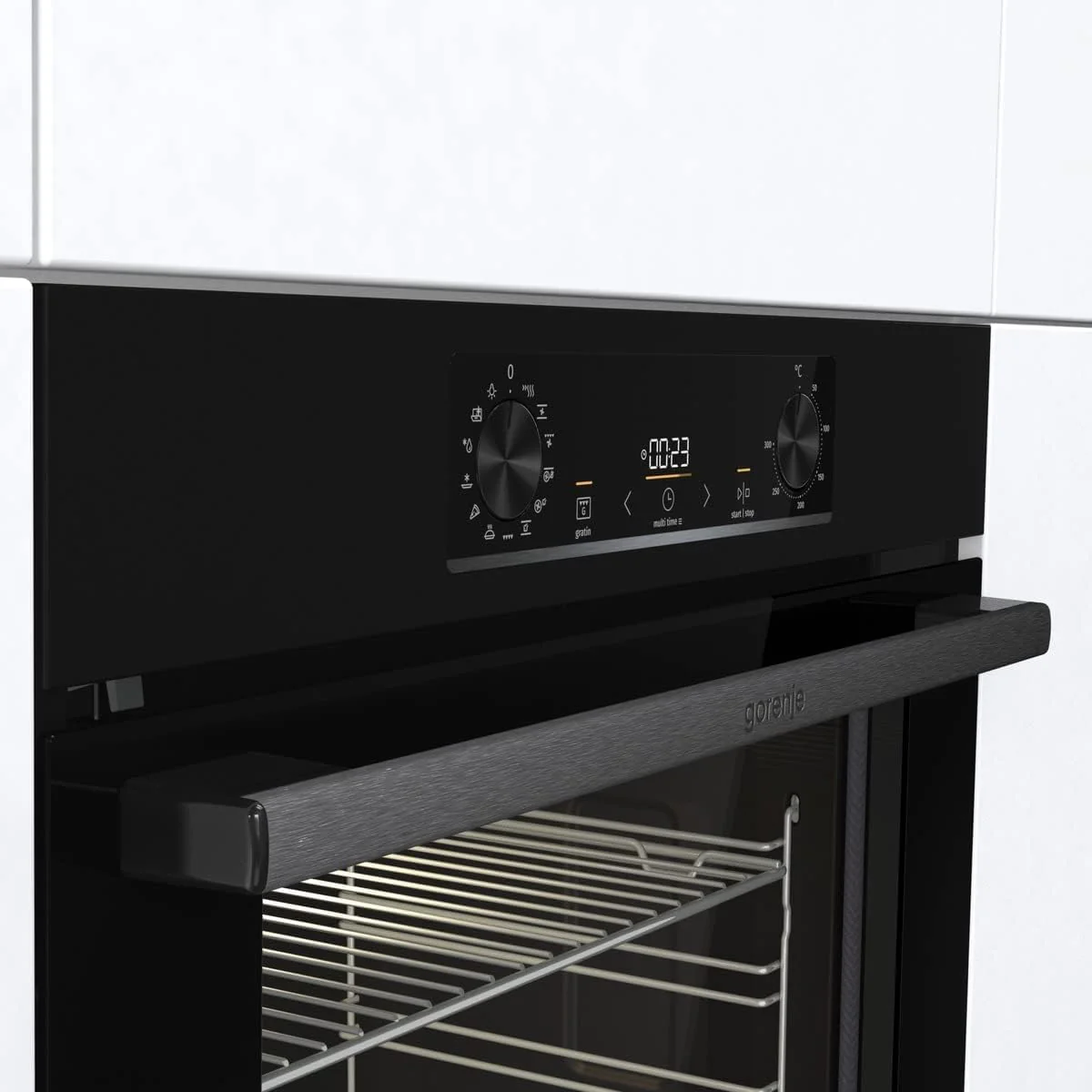 Gorenje BPS 6737 E02B Einbau-Backofen, 77 Liter, Pyrolyse, Heißluft, ExtraSteam, Gentle Close & Open, AirFry, PerfectGrill, PizzaMode 300°C, ChildLock, schwarz - Image 10