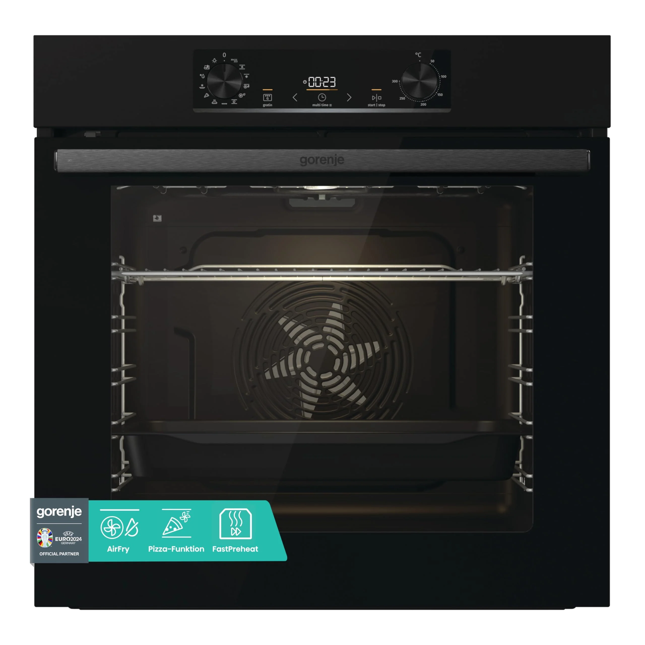 Gorenje BPS 6737 E02B Einbau-Backofen, 77 Liter, Pyrolyse, Heißluft, ExtraSteam, Gentle Close & Open, AirFry, PerfectGrill, PizzaMode 300°C, ChildLock, schwarz - Image 6