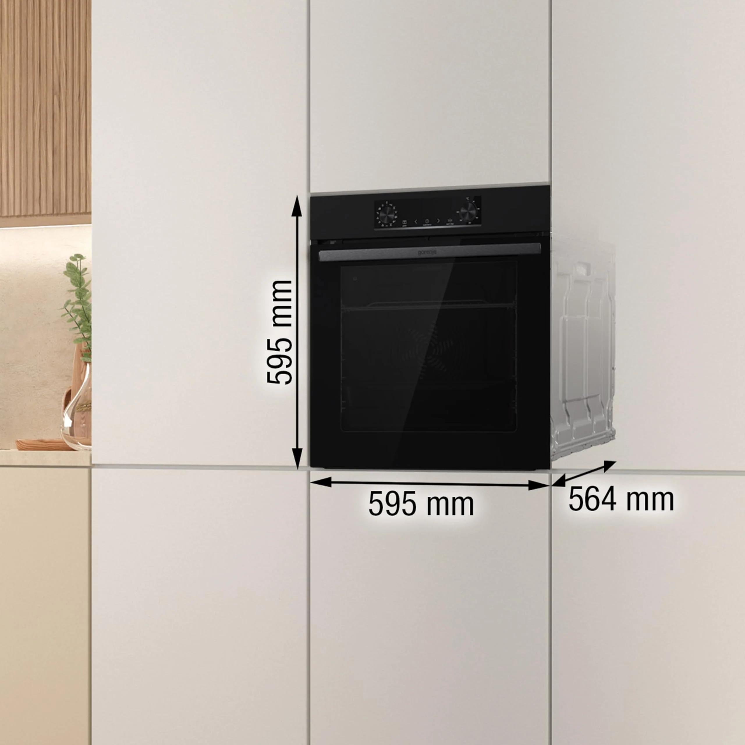 Gorenje BPS 6737 E02B Einbau-Backofen, 77 Liter, Pyrolyse, Heißluft, ExtraSteam, Gentle Close & Open, AirFry, PerfectGrill, PizzaMode 300°C, ChildLock, schwarz - Image 9
