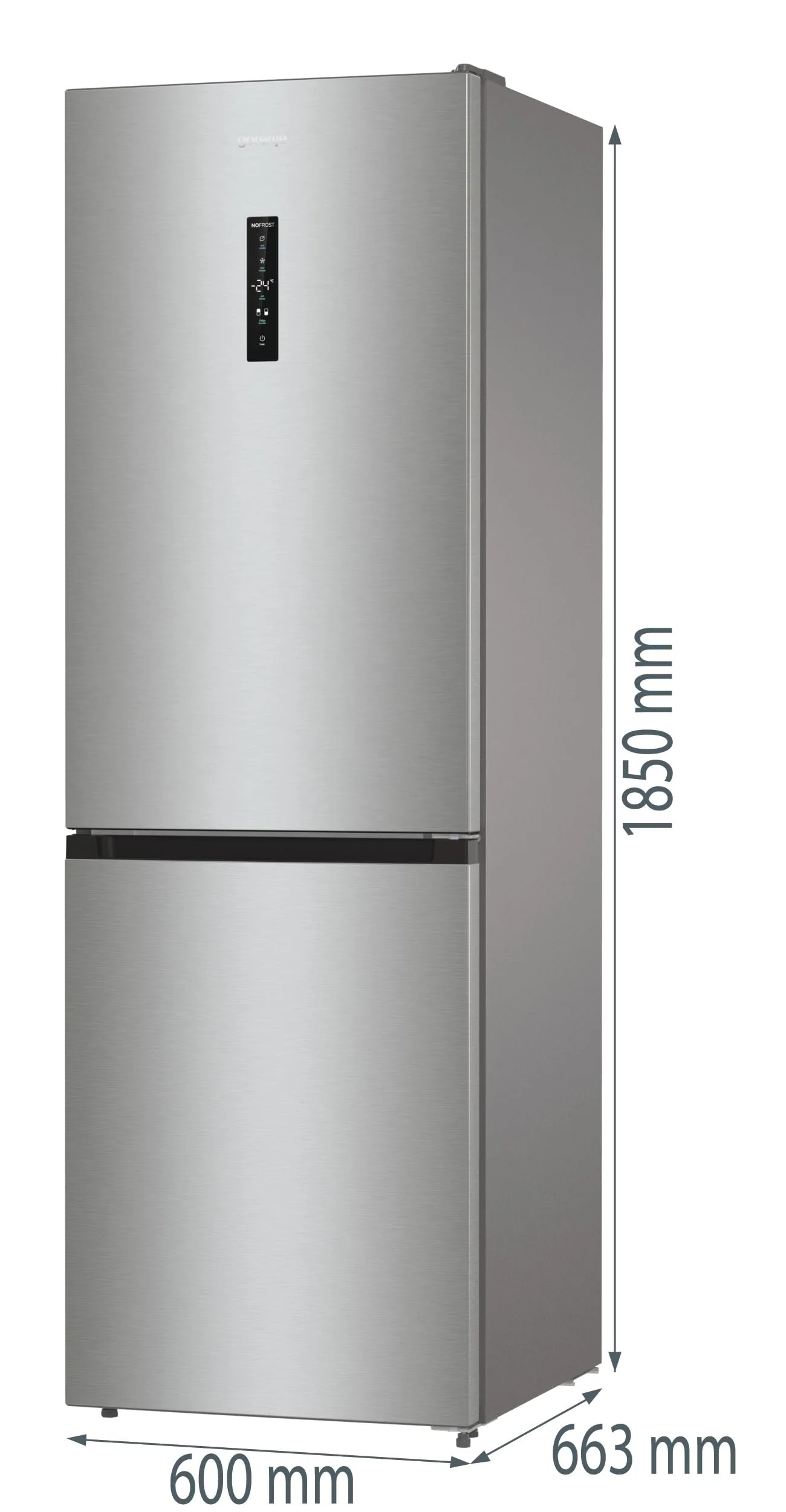 Gorenje NRK61CA2XL4Z Kühl-Gefrierkombination/NoFrostPlus/Multiflow 360° / ConvertZeroZone/AdaptTech/LED Display / 185 cm/Kühlteil 255 l/Gefrierteil 106 l / 35 dB/EEK: C/Edelstahl - Image 10