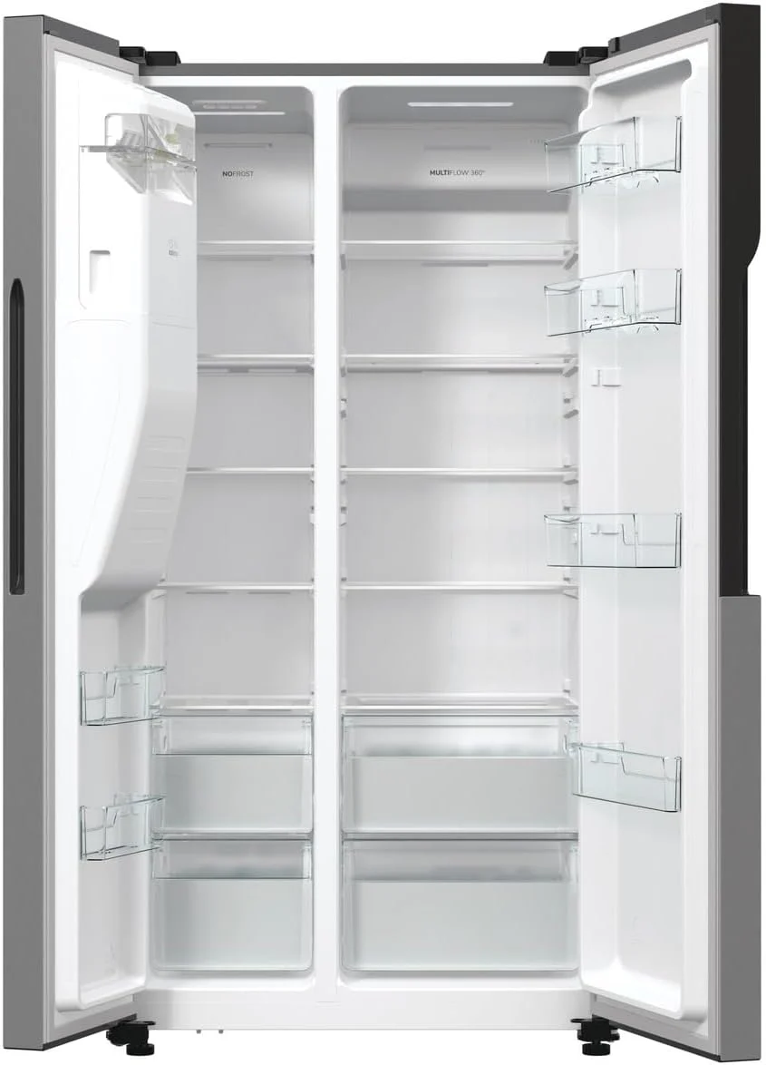 Gorenje NRR9185ESXL Side by Side Kühl-Gefrierkombination/NoFrost Plus/Inverter Kompressor/Wasser- und Eiswürfelspender/SensoTech / 178,6 cm/Kühlteil 376 l/Gefrierteil 190 l/Edelstahl - Image 3