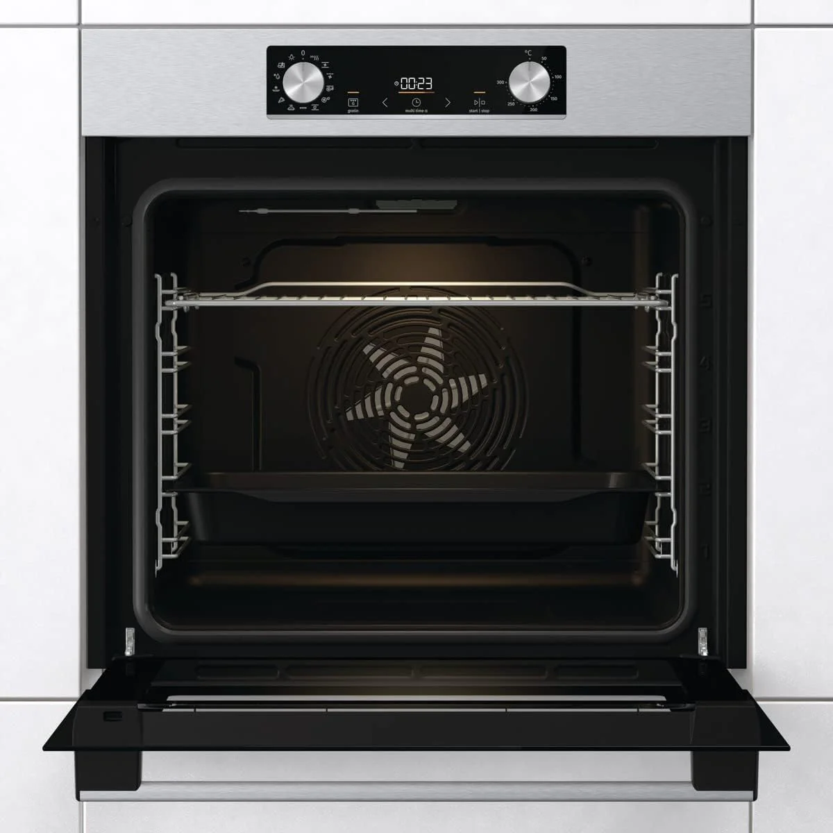 Gorenje OptiBake BOS 6737 E02X Einbau-Backofen / 77L / AquaClean/Heißluft/ExtraSteam/AirFry/PerfectGrill/Pizzamode 300°C/Edelstahl, Inox - Image 11