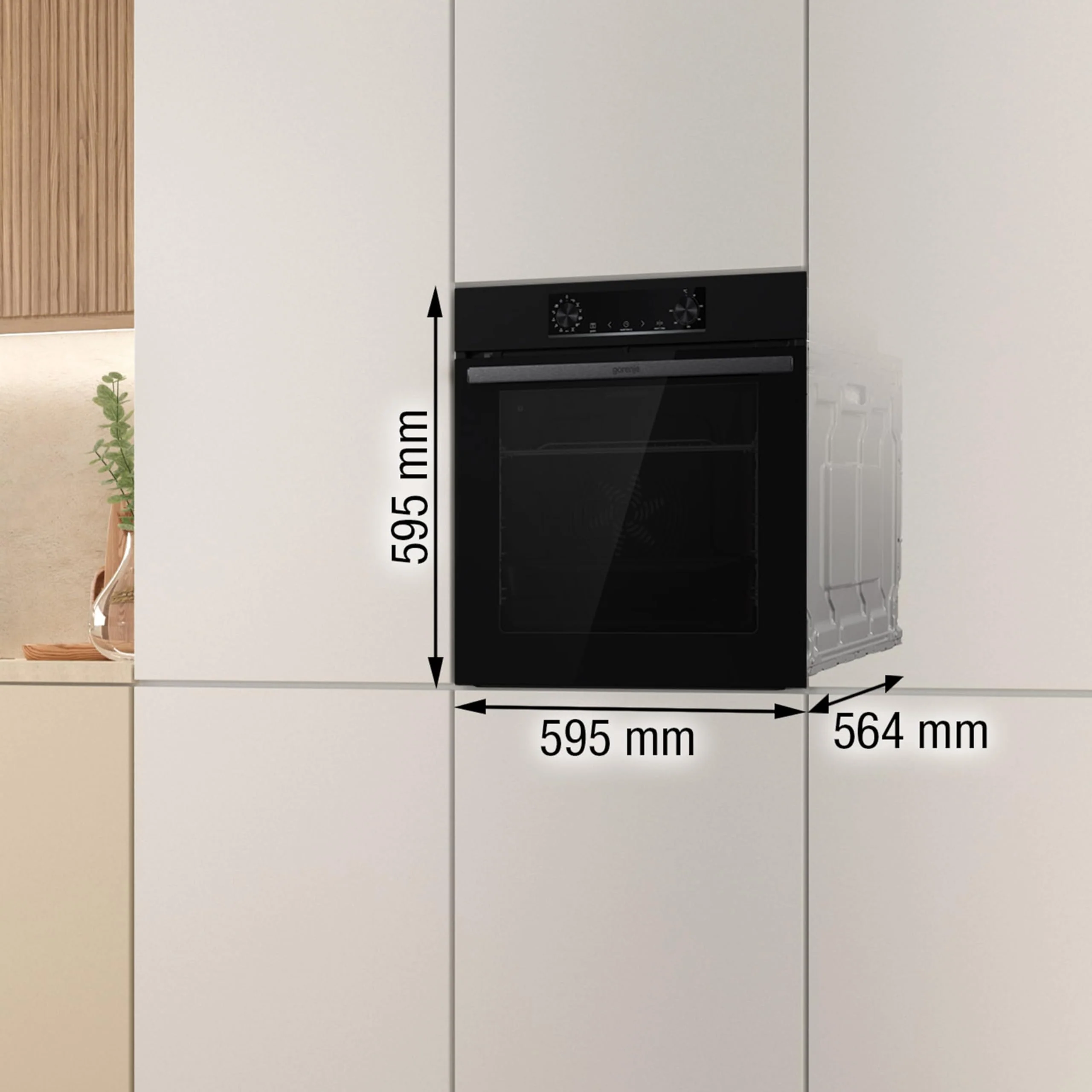Gorenje OptiBake BOS6737 E02B Einbau-Backofen / 77L / AquaClean/Heißluft/ExtraSteam/AirFry/PerfectGrill/Pizzamode 300°C/Schwarz - Image 14