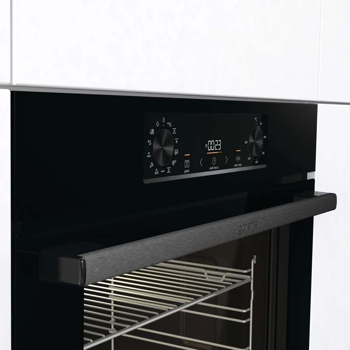 Gorenje OptiBake BOS6737 E02B Einbau-Backofen / 77L / AquaClean/Heißluft/ExtraSteam/AirFry/PerfectGrill/Pizzamode 300°C/Schwarz - Image 3