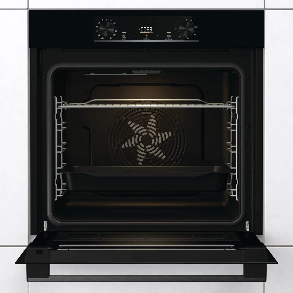 Gorenje OptiBake BOS6737 E02B Einbau-Backofen / 77L / AquaClean/Heißluft/ExtraSteam/AirFry/PerfectGrill/Pizzamode 300°C/Schwarz - Image 8
