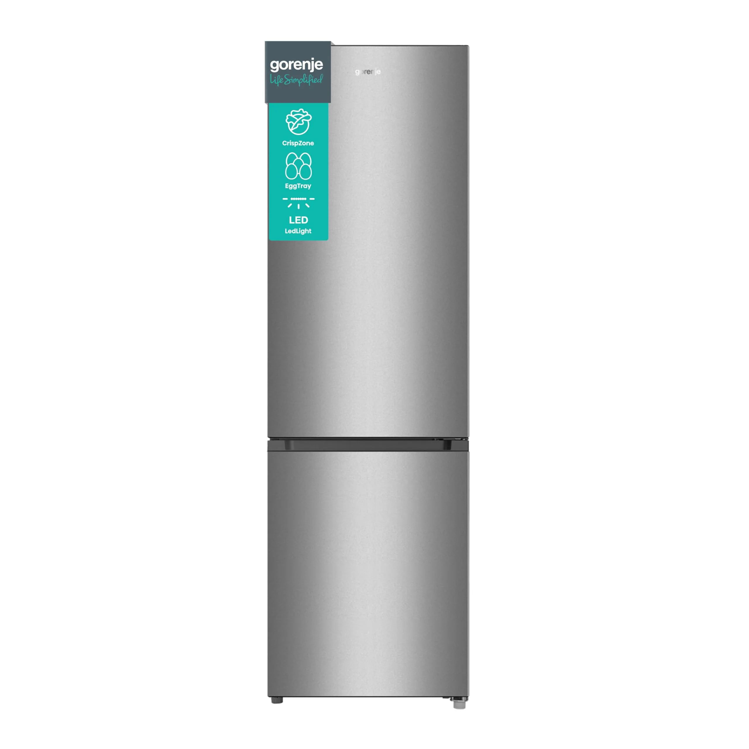 Gorenje RK 4182 PS4 Kühl-Gefrier-Kombination/ Höhe 180 cm/ Kühlen 198 L/ Gefrieren 66 L/ LED Beleuchtung, Edelstahl- Look - Image 2