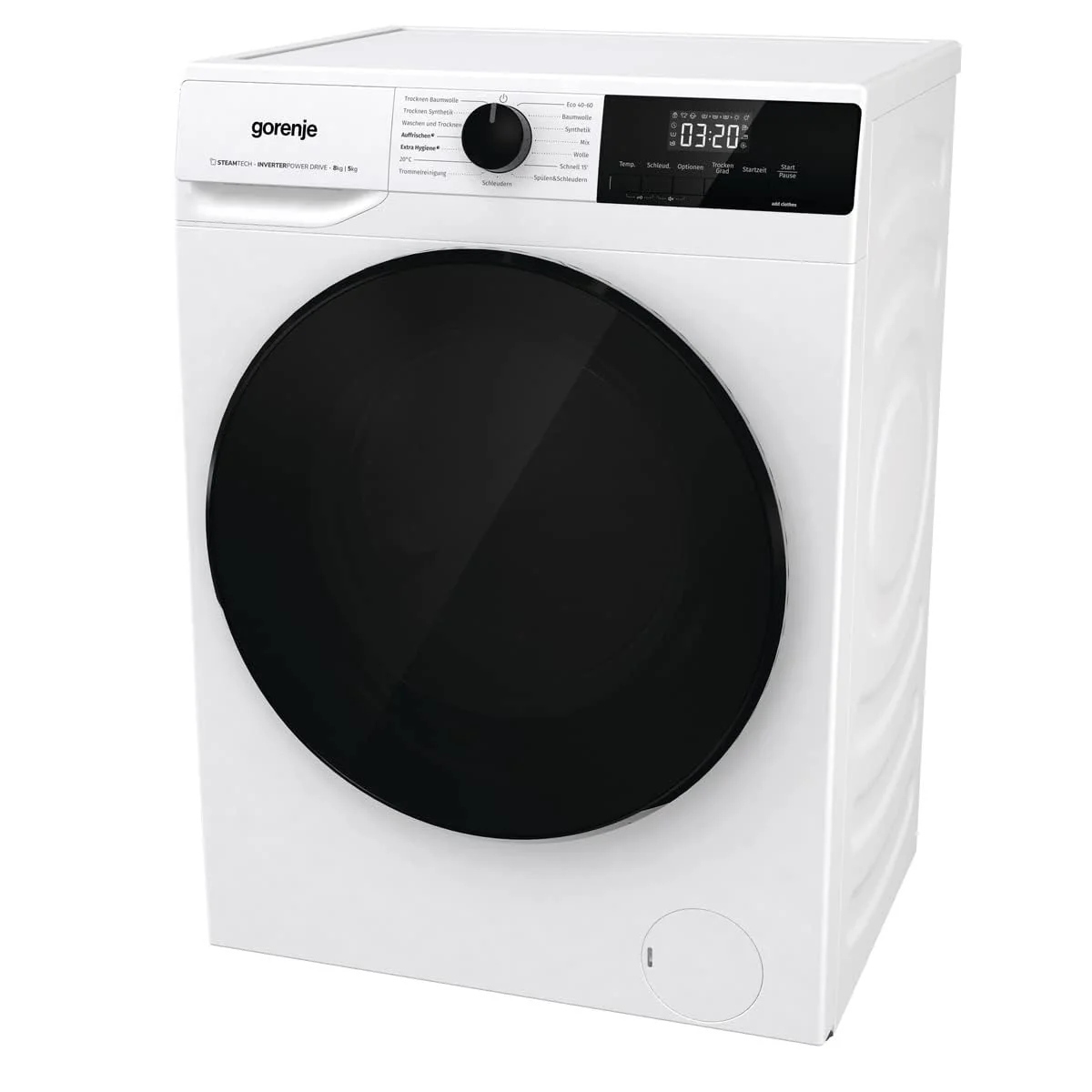 Gorenje WDAM 854 AP Waschtrockner mit Dampffunktion / 8 kg / 1400 U / 15 Programme/Aqua Stop/Inverter PowerDrive Motor/Kindersicherung/QuickDry/weiß - Image 11