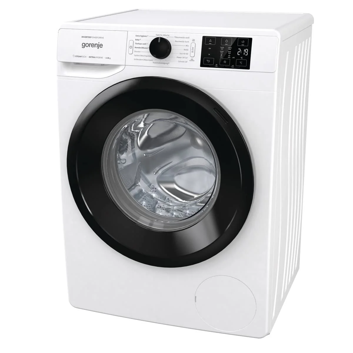 Gorenje WNEI 84 BPS Waschmaschine mit Dampffunktion / 8 kg / 1400 U/min /16 Programme Inverter Motor/Edelstahltrommel/AquaStop/Kindersicherung/SterilTub/Weiß - Image 11