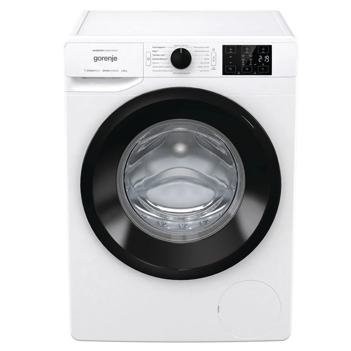 Gorenje WNEI 84 BPS Waschmaschine mit Dampffunktion / 8 kg / 1400 U/min /16 Programme Inverter Motor/Edelstahltrommel/AquaStop/Kindersicherung/SterilTub/Weiß - Image 6