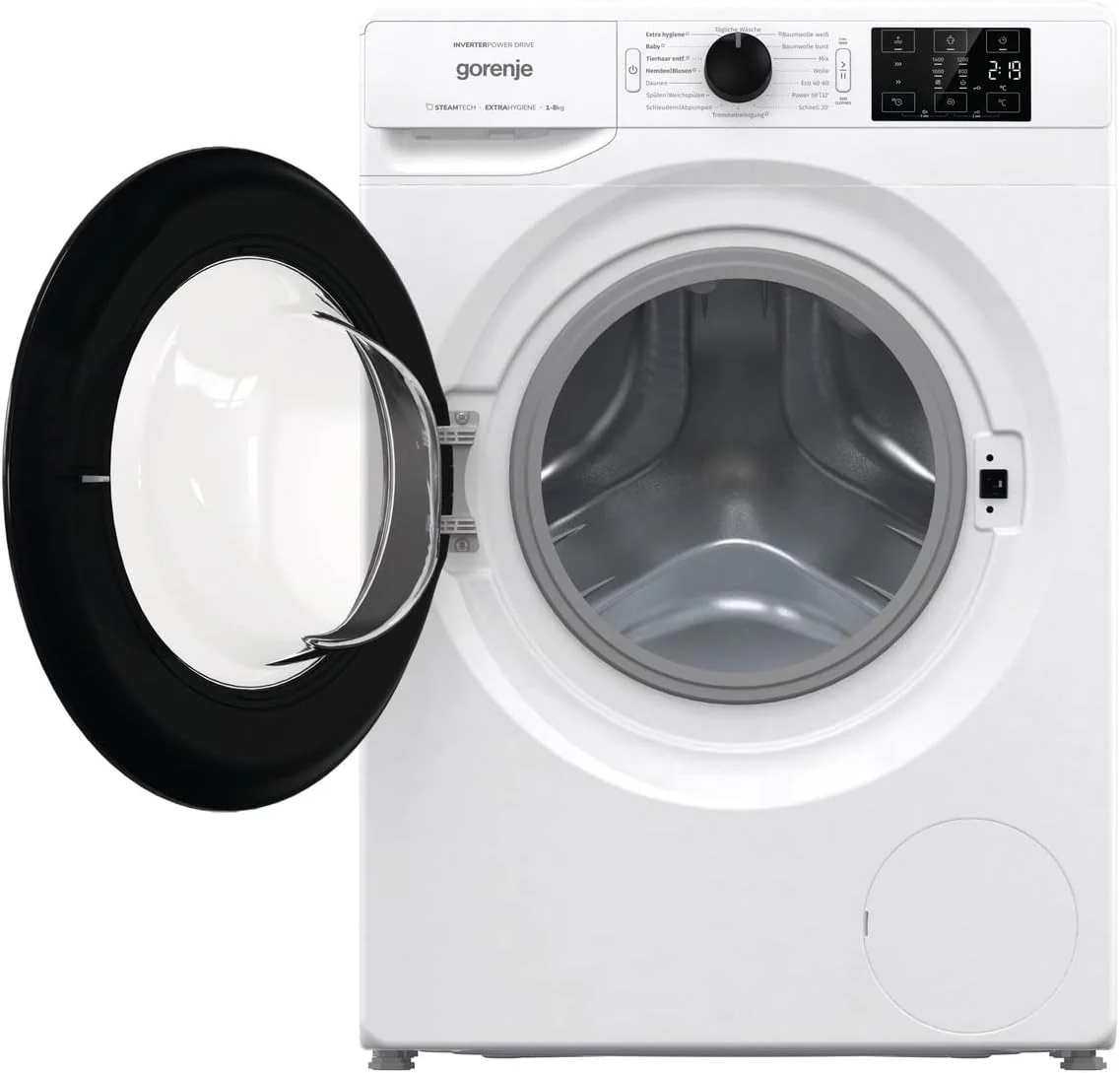 Gorenje WNEI 84 BPS Waschmaschine mit Dampffunktion / 8 kg / 1400 U/min /16 Programme Inverter Motor/Edelstahltrommel/AquaStop/Kindersicherung/SterilTub/Weiß - Image 8