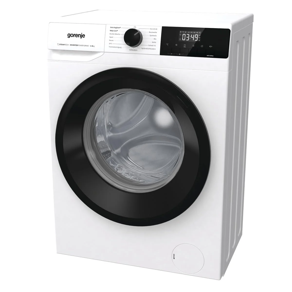 Gorenje WNHPI64SAPS/DE Waschmaschine mit Dampffunktion / 6 kg / 1400 U/Min / 15 Programme/AquaStop/Inverter PowerDrive Motor/Edelstahltrommel/Kindersicherung/EEK A/weiß - Image 3