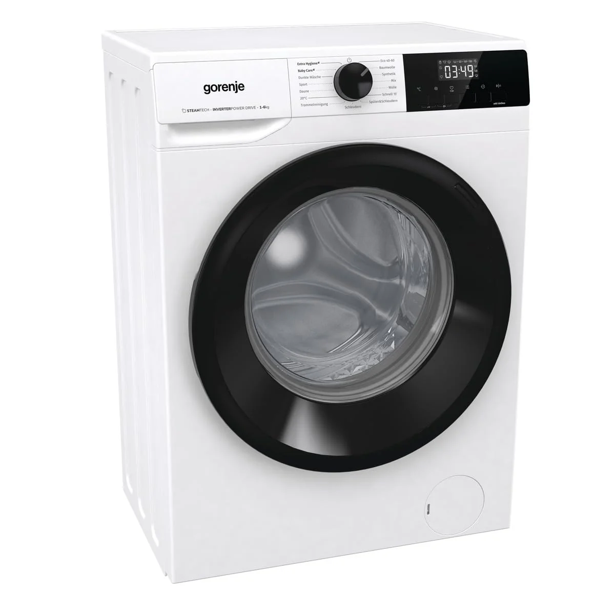 Gorenje WNHPI64SAPS/DE Waschmaschine mit Dampffunktion / 6 kg / 1400 U/Min / 15 Programme/AquaStop/Inverter PowerDrive Motor/Edelstahltrommel/Kindersicherung/EEK A/weiß - Image 6
