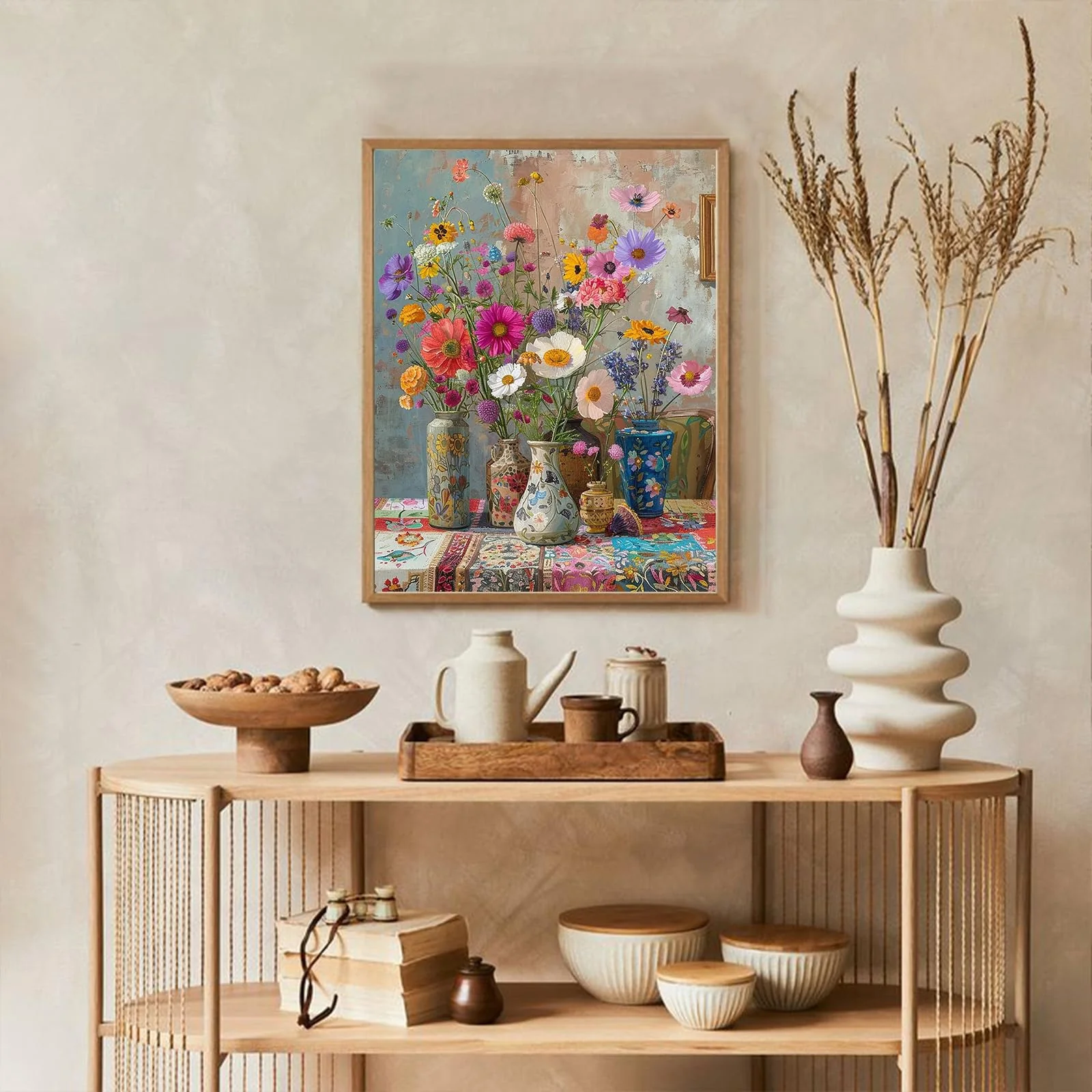 GOUGOUFAFA Malen Nach Zahlen Erwachsene Blumen- Blumen Malen nach Zahlen Diy Erwachsene, Acrylfarbe Leinwand und 3 Pinsel Kit Geschenk Home Haus Deko Ohne Rahmen (40×50cm) - Image 7