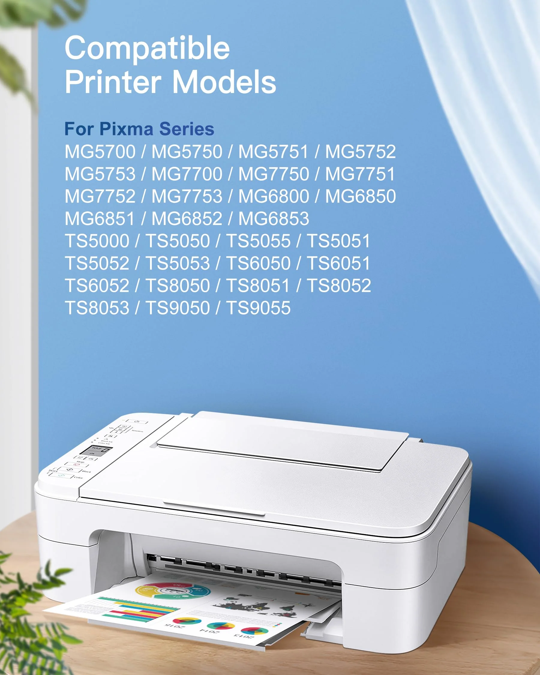 GPC IMAGE 570 571 XL Kompatible für Canon 571 570 für Canon Pixma MG5750 MG5751 MG5752 MG5753 MG6800 MG6850 MG6851 MG6852 MG6853 TS5000 TS5050 TS5051 TS5053 TS5055 TS6050 TS6051 TS6052 (12er-Pack) - Image 7