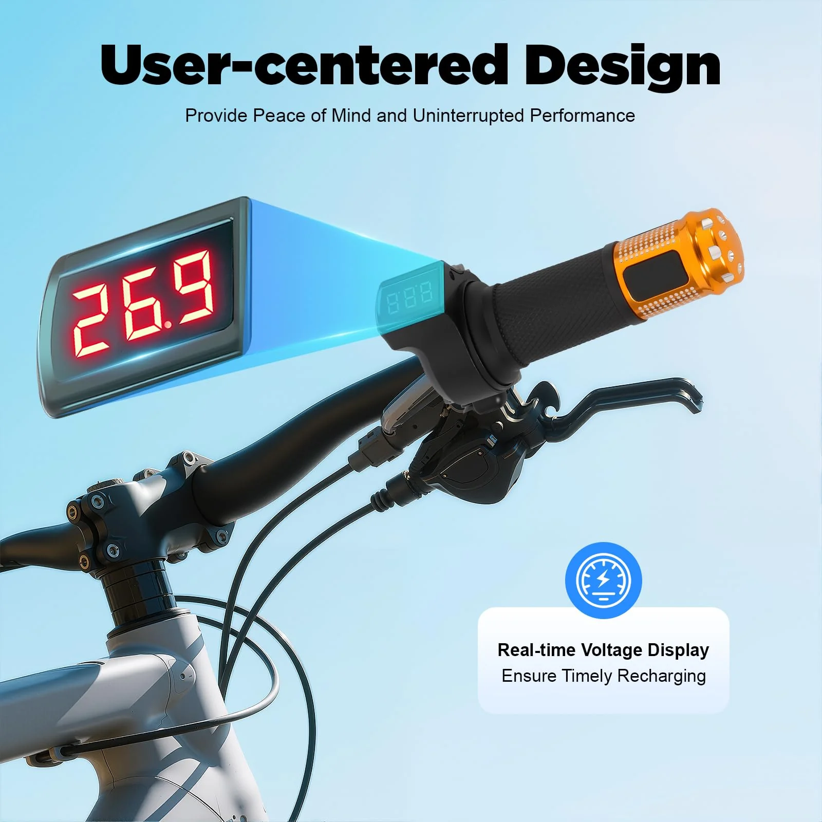 GramStudio Elektro Fahrrad Motor Umbausatz, 36V 350W Elektro Conversion Twist Kit, E-Bike-Umrüstung mit Brush Motor und Freewheel Geeignet für Die Meisten Fahrradräder - Image 9