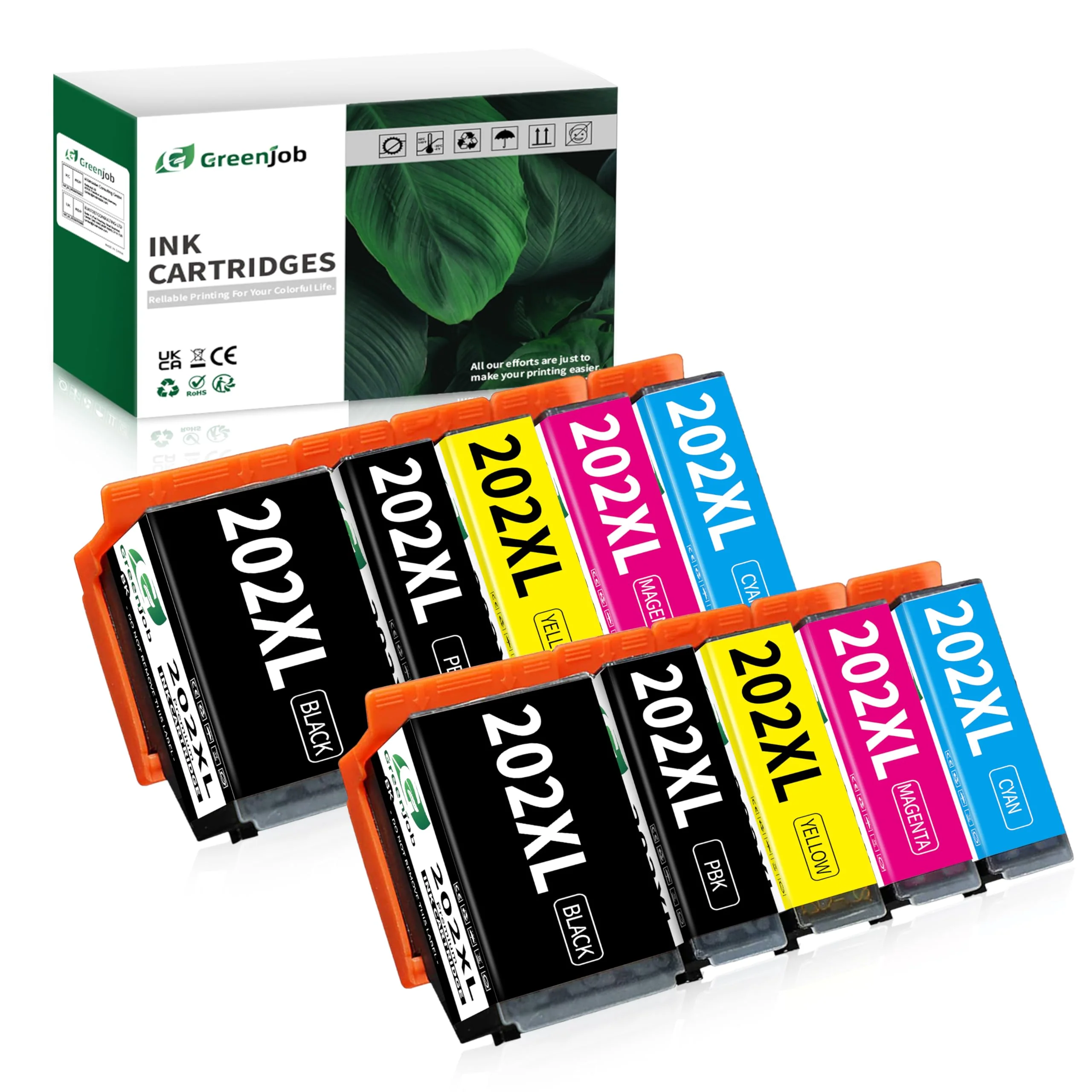 Greenjob 202XL Druckerpatronen für Epson 202 XL Multipack Kompatibel mit Epson Expression Premium XP-6000 XP-6005 XP-6100 XP-6105 XP6000 XP6005 XP6100 XP6105 (10er-Pack) - Image 6