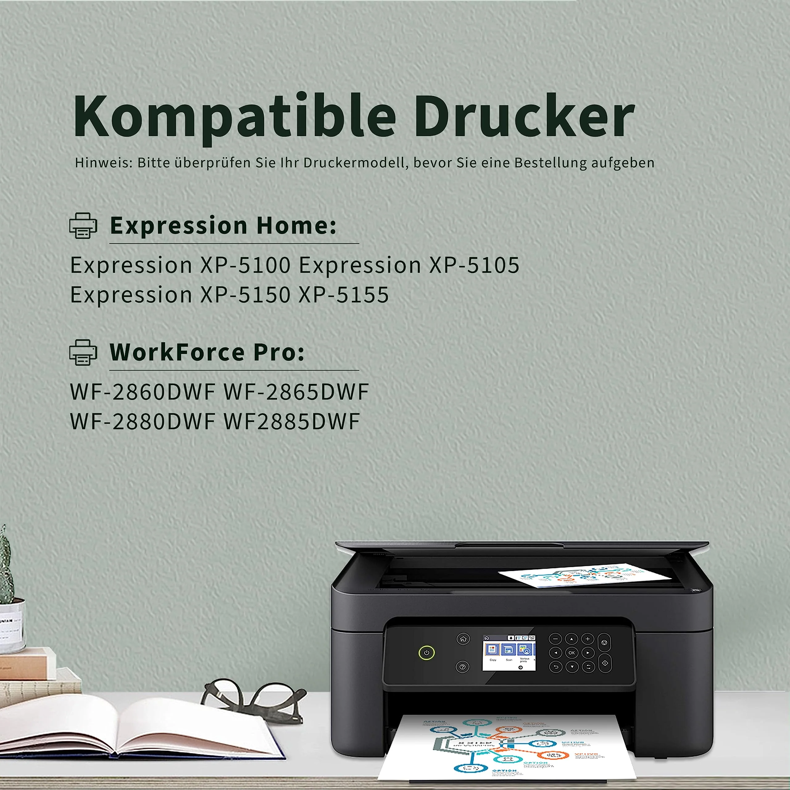 Greenjob 502XL Druckerpatronen für Epson 502 Multipack Kompatibel mit Epson Expression Home XP-5100 XP5100 XP-5105 XP-5150 XP-5155 Workforce WF-2860 WF-2865 WF-2880 WF-2885 (10er-Pack) - Image 3