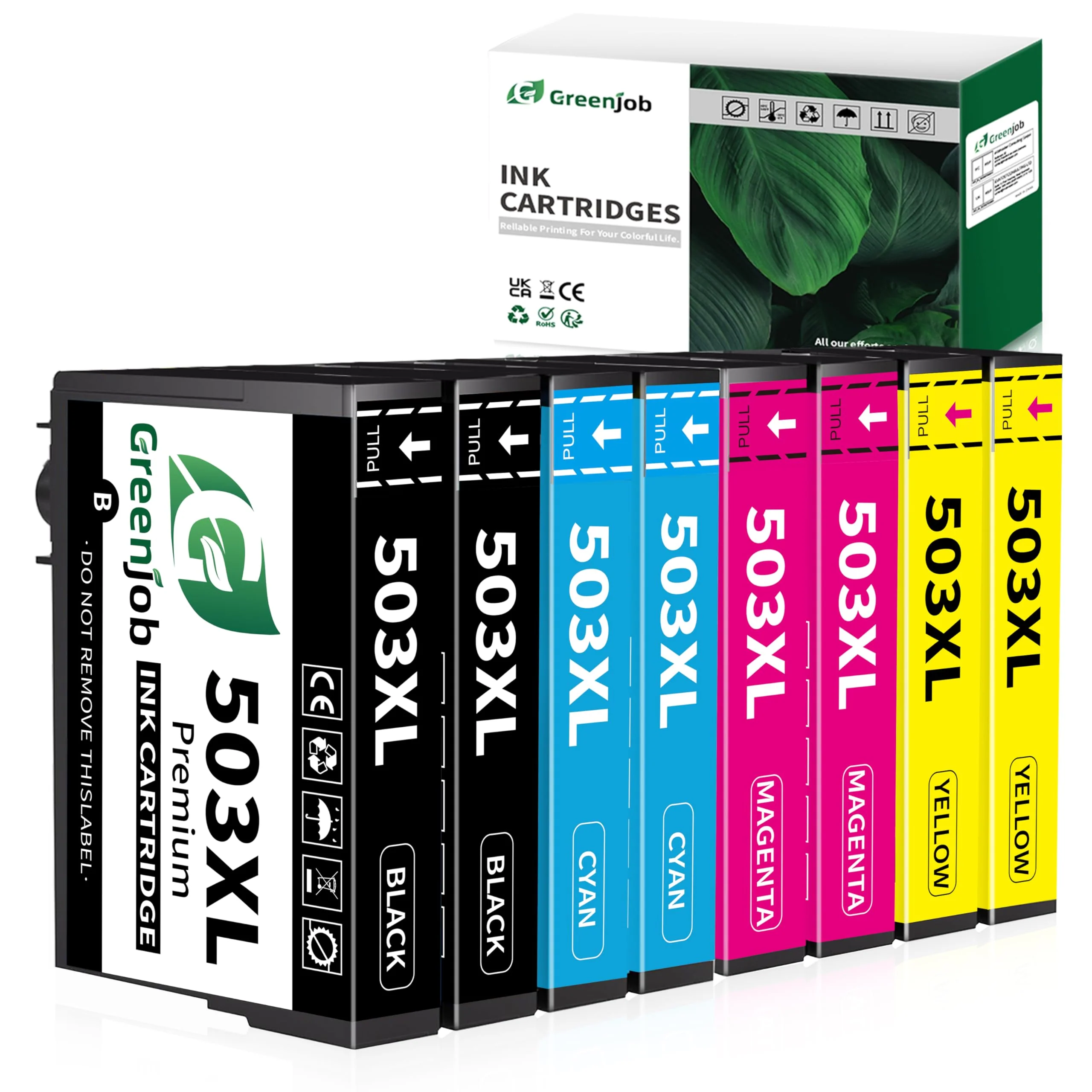 Greenjob 503XL Patronen für Epson 503 Multipack Kompatibel mit Epson Expression Home XP-5200 XP-5205 XP5200 XP5205, Workforce WF-2960 WF-2965 WF2960 WF2965 WF-2960DWF WF-2965DWF (8er-Pack) - Image 7