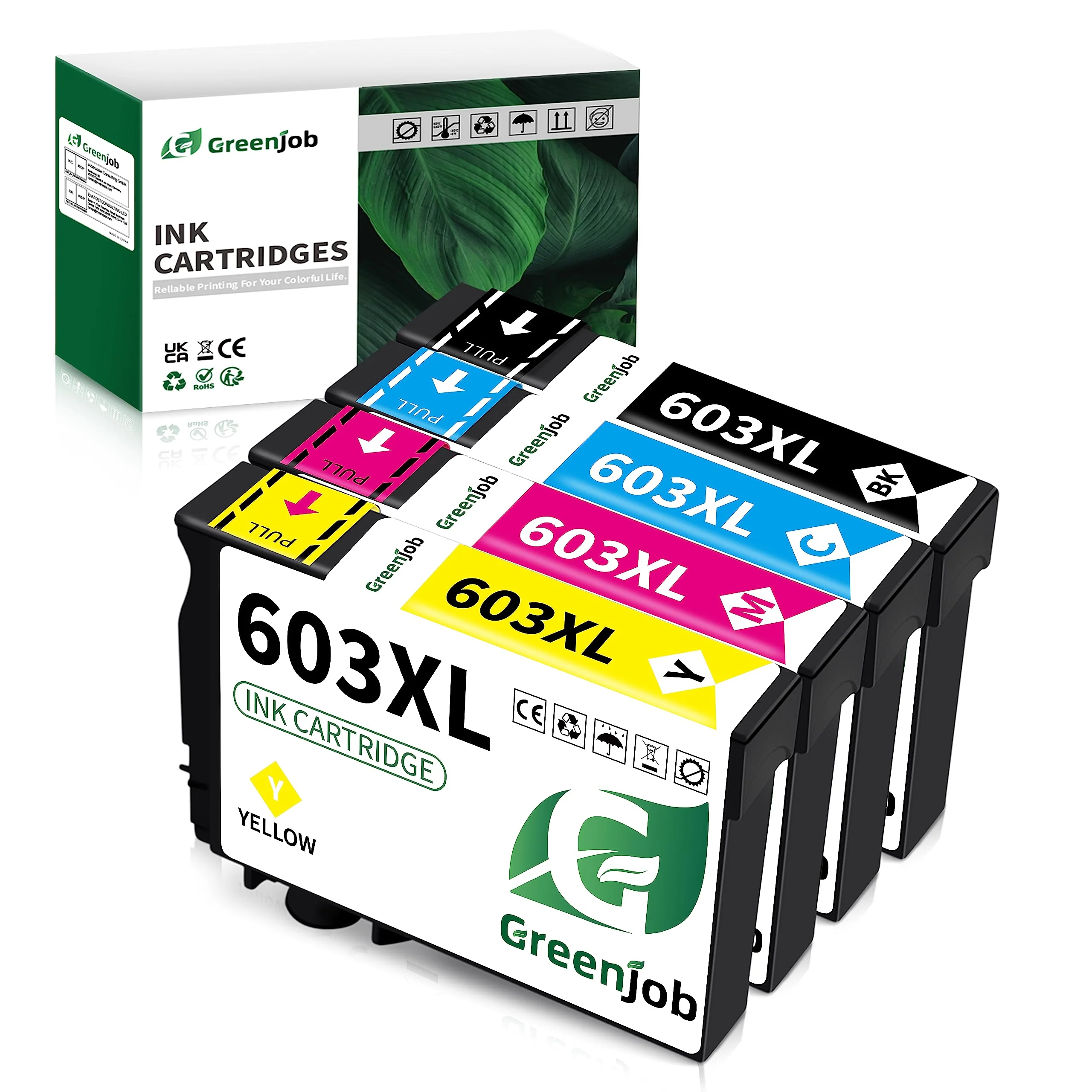 Greenjob 603XL Druckerpatronen für Epson 603 Tintenpatronen Kompatibel mit Epson Expression Home XP-2100 XP-2105 XP-3100 XP-3105 XP-4100 XP-4155 Workforce WF-2810 WF-2830 WF-2835 WF-2850 (4er-Pack) - Image 5