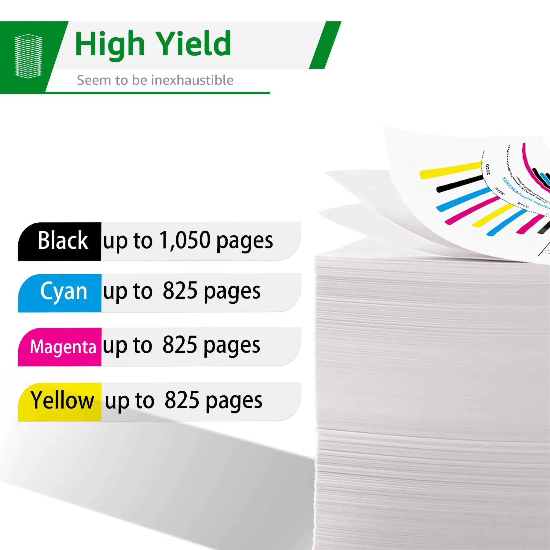 GREENSKY 932XL 933XL Druckerpatronen Kompatibel für HP 933XL Multipack für HP OfficeJet 6600 Patronen, 932 XL 933 XL für HP OfficeJet 6700 Patronen 7510 7612 7110 7610 6110 (8 Stück) - Image 2