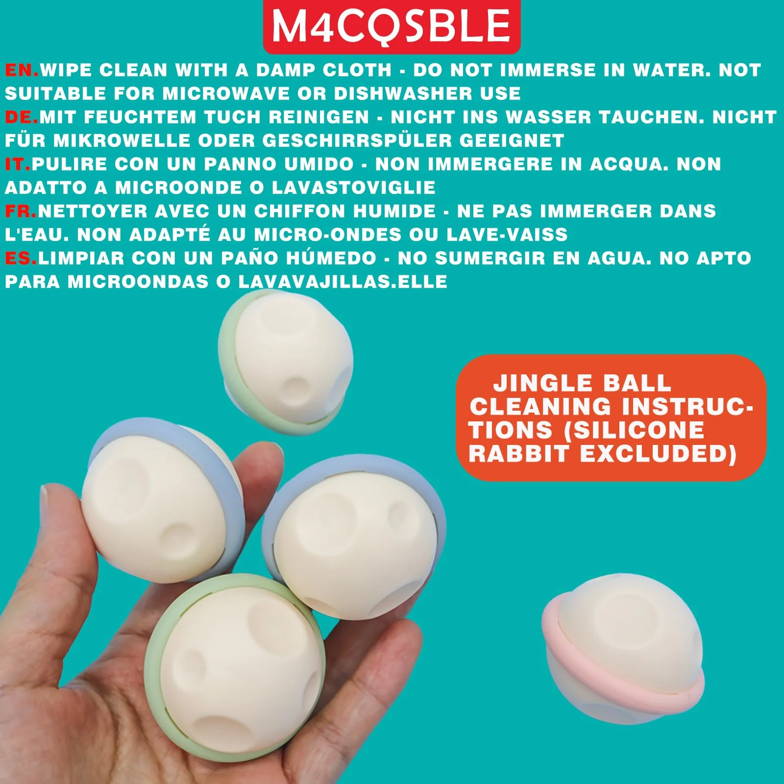 Greifball Für Babys-Verbesserter Rasselball Montessori Spielzeug Baby Zahnungshilfe-BPA Frei Beißspielzeug Baby Geschenk Für Von 3-18 Monaten (Olivgrün, Hase) - Image 7